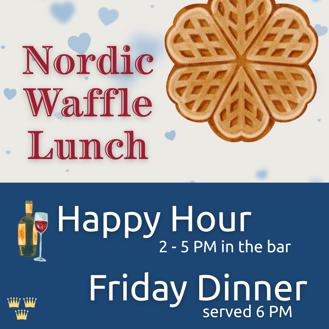Special Lunch: Celebrate Våffeldagen (waffle day)