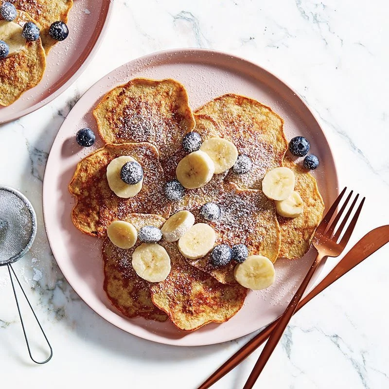 Banana Oat Blender Pancakes