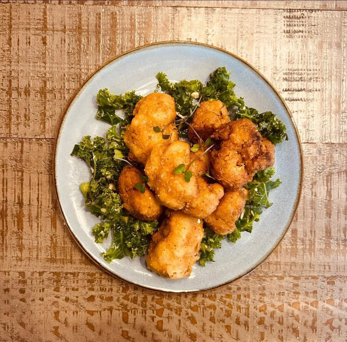 Vegan Fried Chicken Cauliflower
