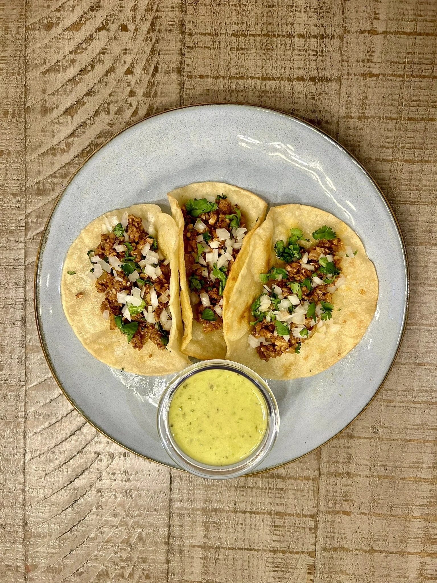 walnut beef tacos on a platter