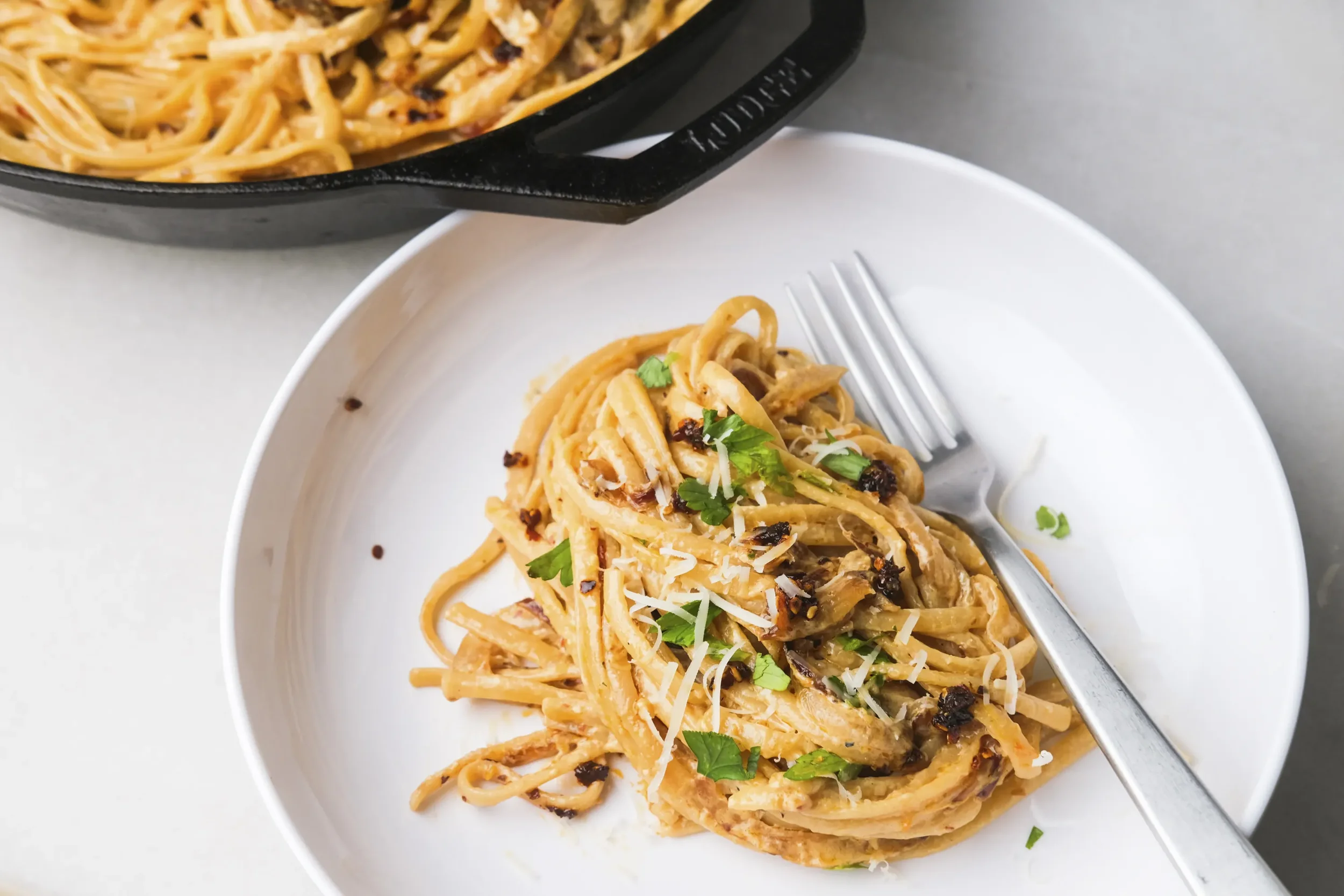 Vegan Caramelized Onion Pasta