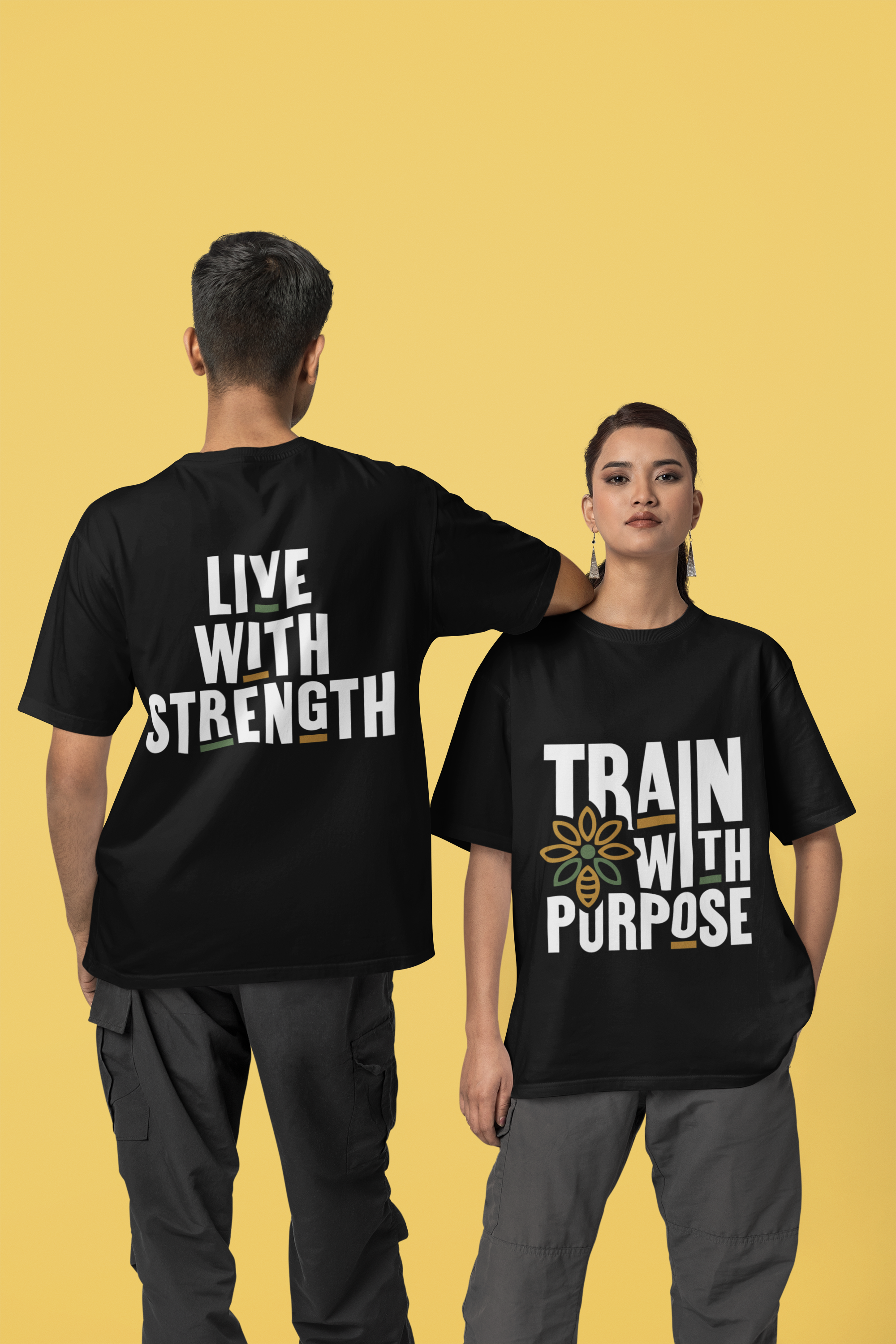 front-and-back-view-mockup-of-a-man-and-a-woman-wearing-blinkstore-t-shirts-in-a-studio-m37638.png