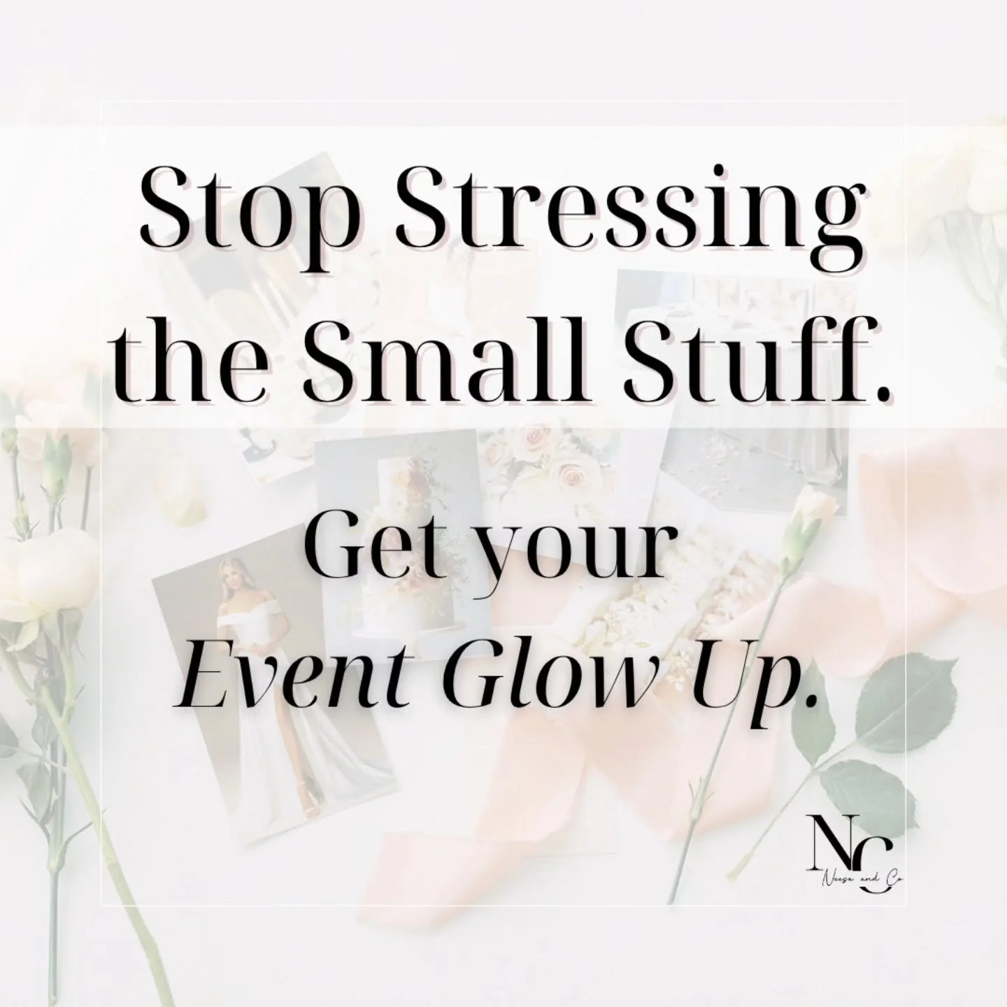 Stop stressing the small stuff and start planning your event the GLOWCO way.

At Neesa and Co, we don't just plan events. We create immersive experiences that let you show up as a guest, not a stressed out host.

Ready to find out your unique GLOWCO 