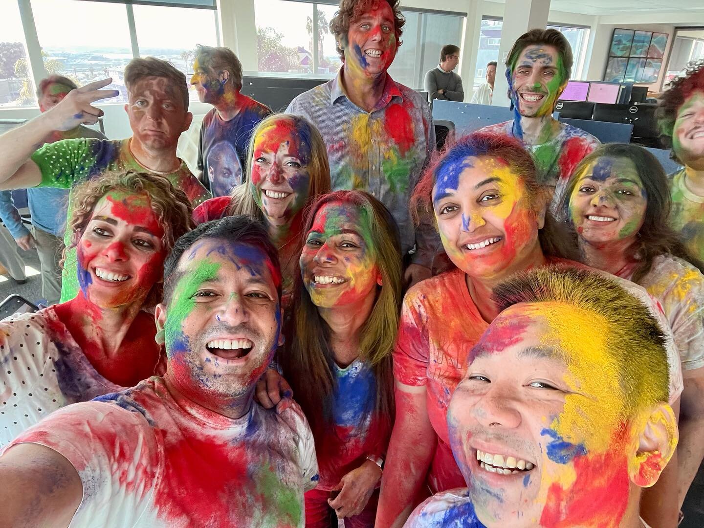 One of our favorite traditions, our annual celebration of Holi, the Festival of Colors! #happyholi #holi #tuckersadler #waterfrontarchitecture