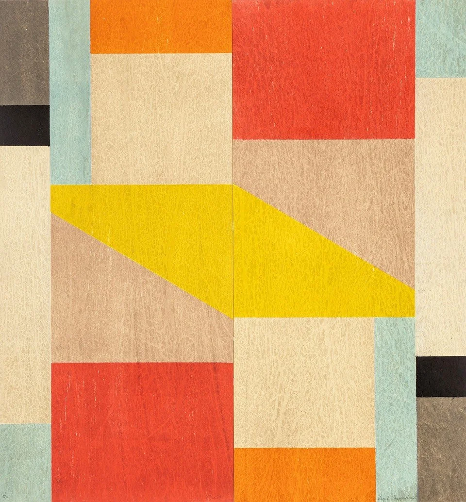Flipside, 2026, Woodblock print, 73 x 70cm