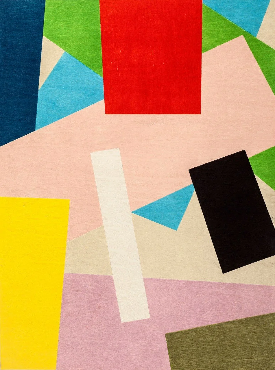 On the Move, 2025, Woodblock print, 100 x 74cm