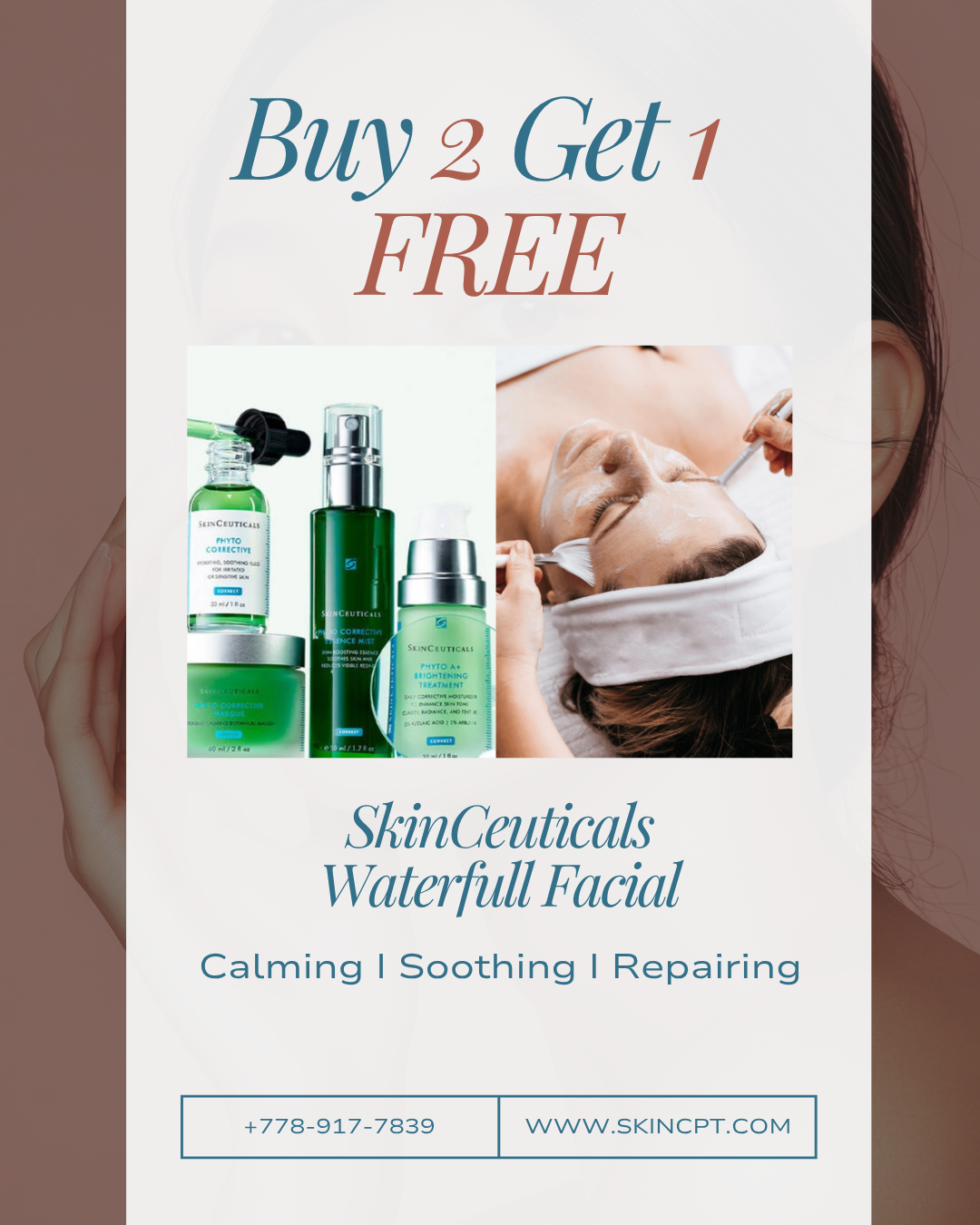buy 2 get 1 free, skinceuticals facial, calming, soothing and relaxing benefits
