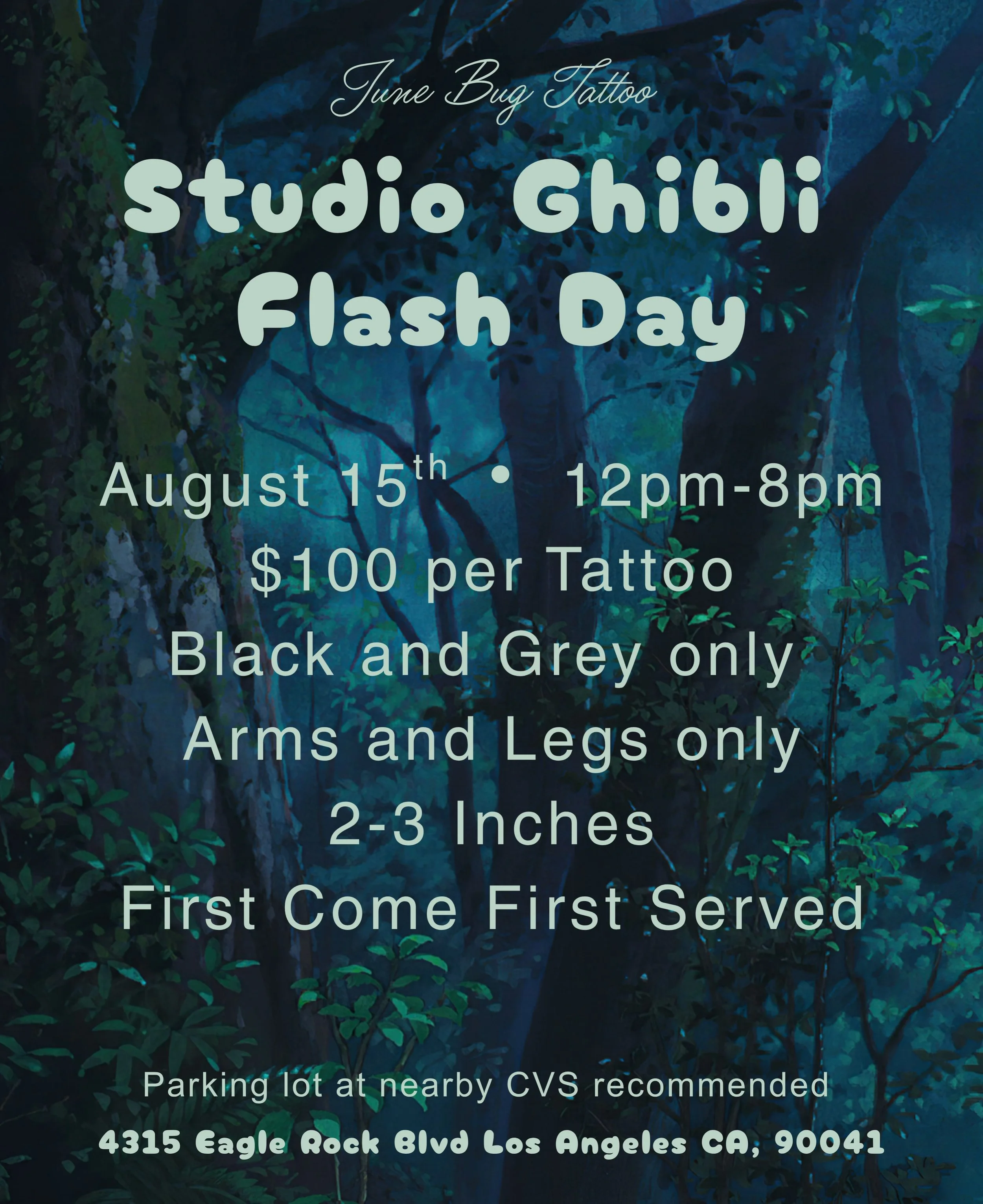This years Ghibli Flash day is upon us! We get so excited to do this every time. It&rsquo;s gonna be a hot one so feel free to check in on the waiting list and hang out at the caf&eacute; next-door. 

Can&rsquo;t wait to see you there! 

#ghiblimovie
