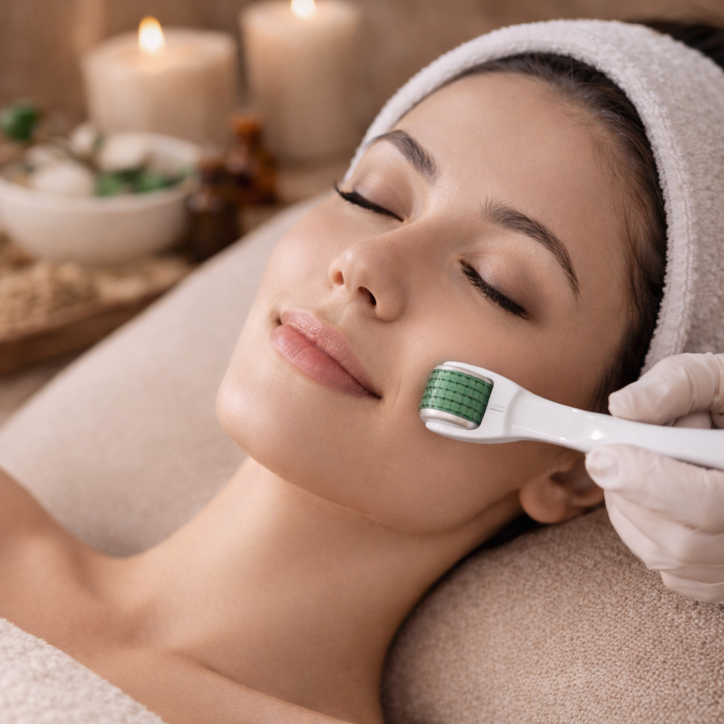 Microneedling facial treatment to support collagen production, skin renewal and overall skin vitality.at Acupuncture Sanctuary in Dunsborough