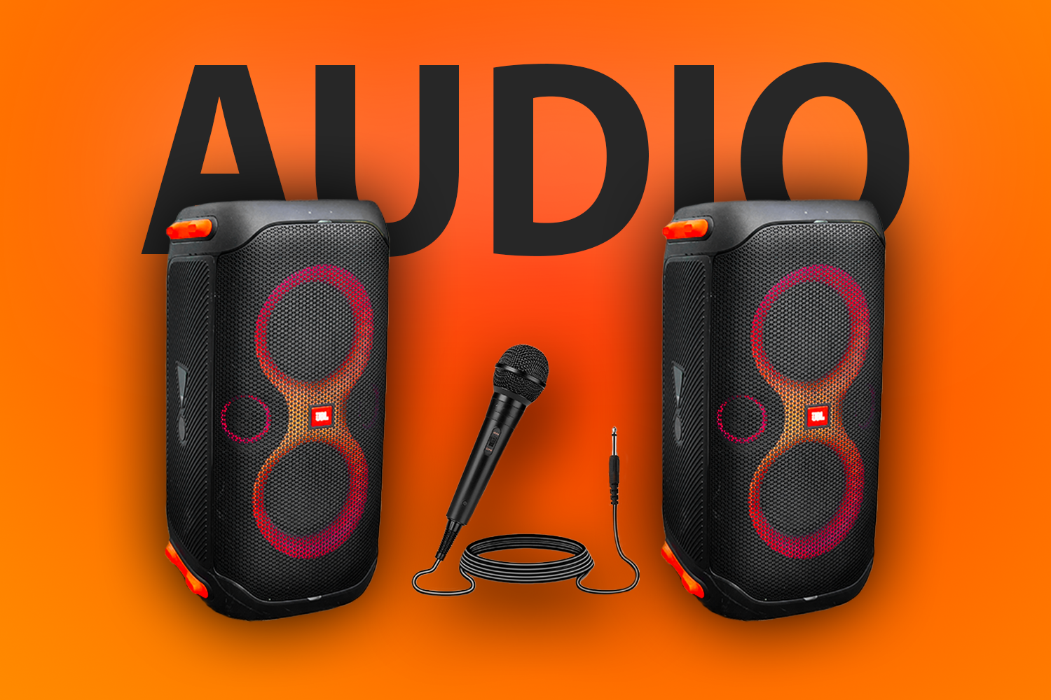 JBL 110 Speakers (x2) with Microphone
