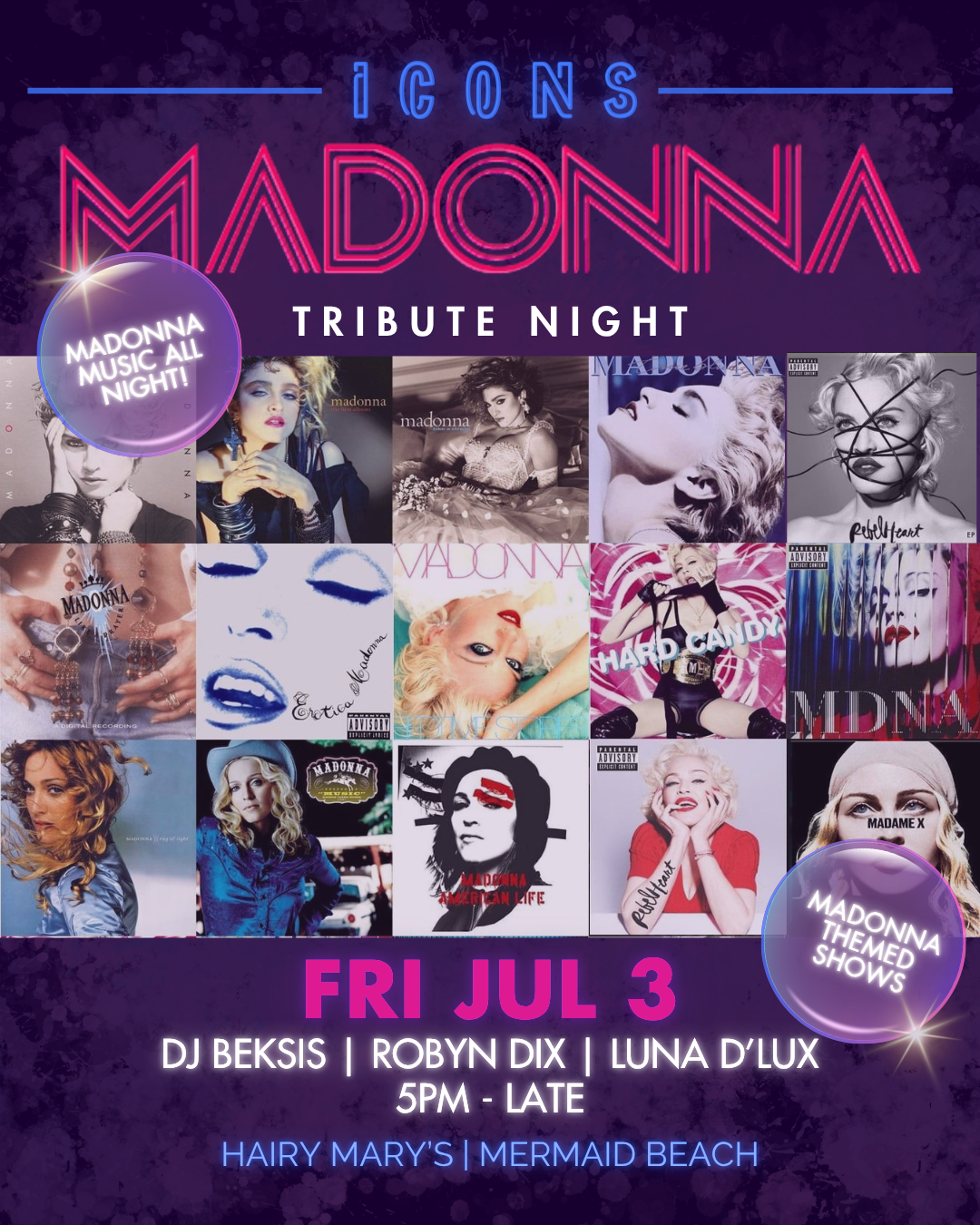 ICONS - Madonna Tribute Night