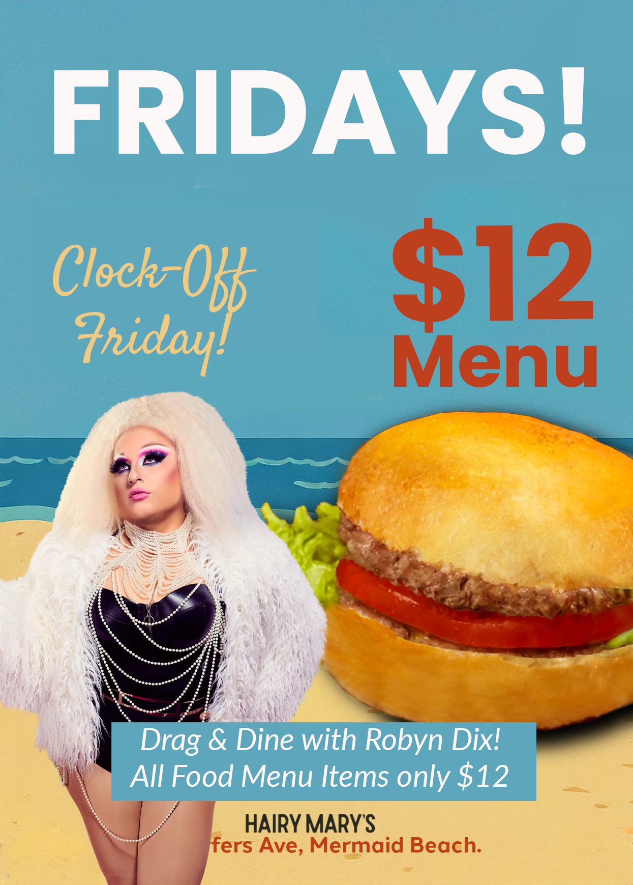 Fridays: Drag &amp; Sine $12 Menu!