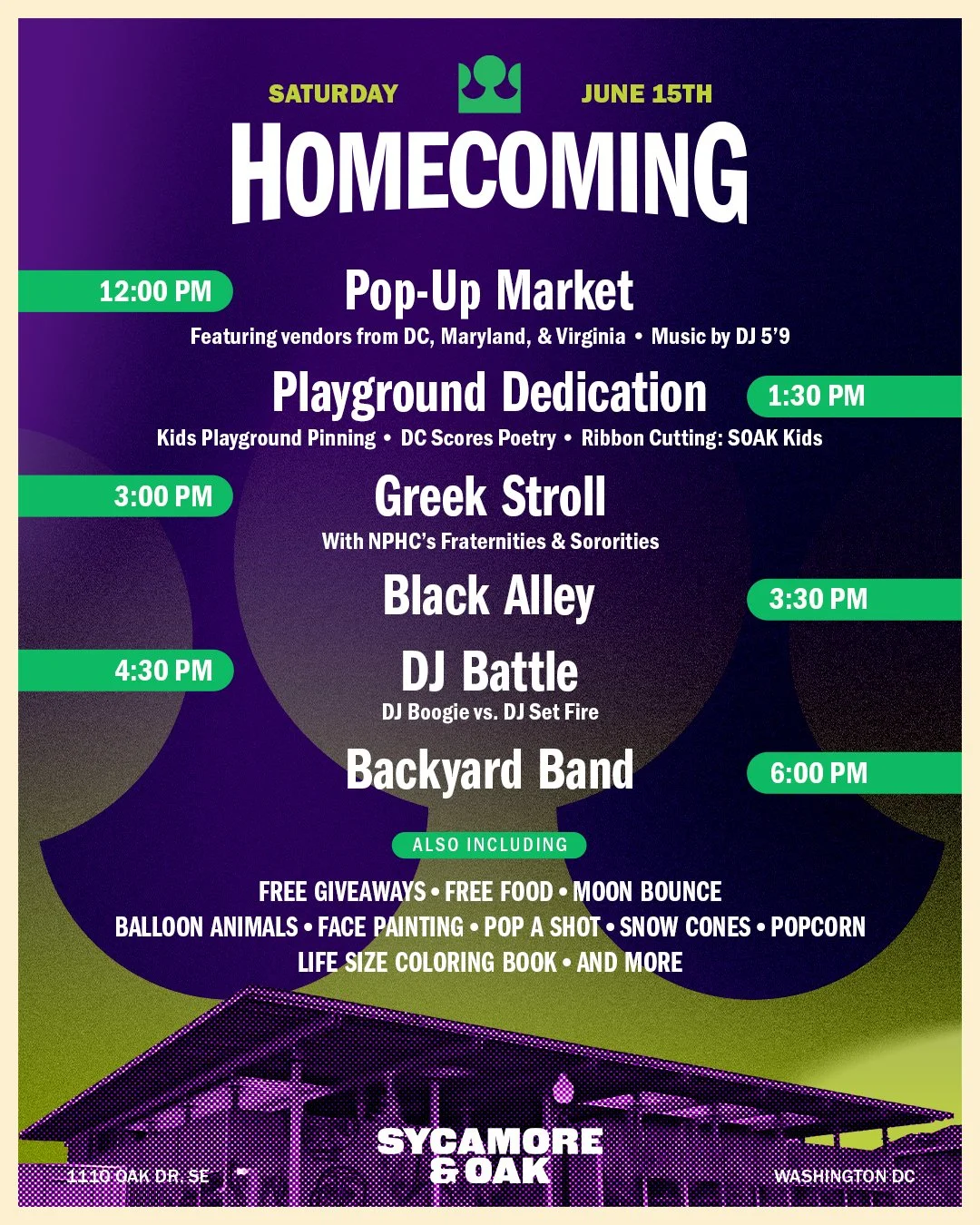 Upcoming Events &mdash; Sycamore & Oak