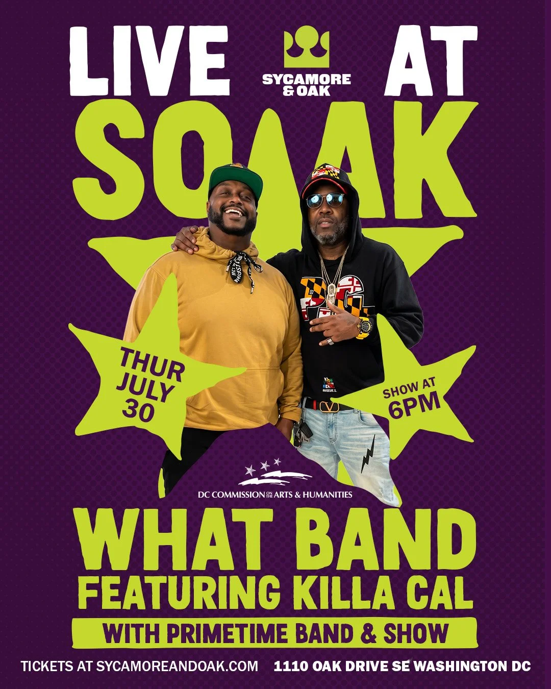Live at SOAK: What Band feat. Killa Cal