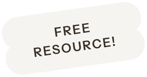 A graphic with the words "FREE RESOURCE!" on a white background.