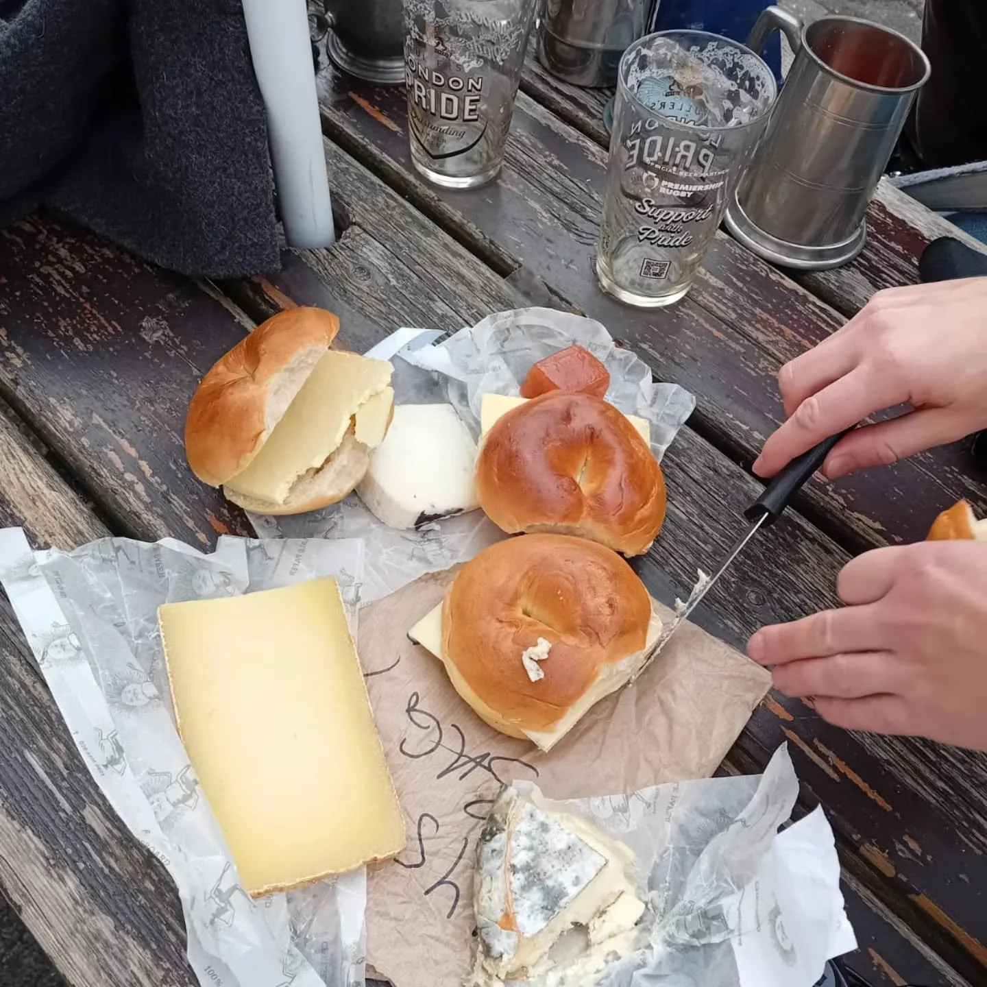 Great day yesterday! Thanks to @thegateclock @oldbrewerygreenwich @trafalgartaverngreenwich @greenwich_tav @ashburnham_arms and Morden Arms for the beer and @cheeseboarduk for the delicious refuel mid-tour #cheese #beertime