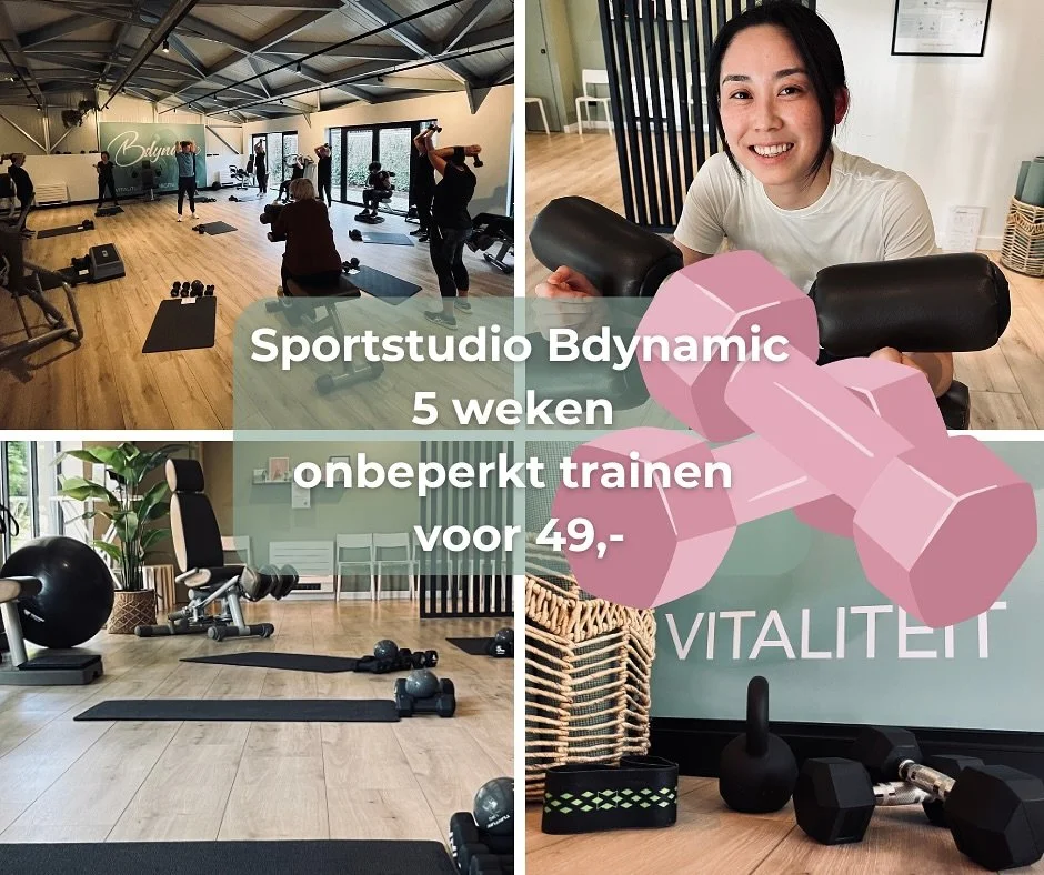 GEEN TIJD? GEEN EXCUUS!!

Korte, krachtige workouts, persoonlijke begeleiding en resultaat!

Bdynamic Circuit: 30 minuten, maximaal effect! Kracht, conditie, balans en core in &eacute;&eacute;n circuit. Bij ons geen elektronische apparaten je traint 