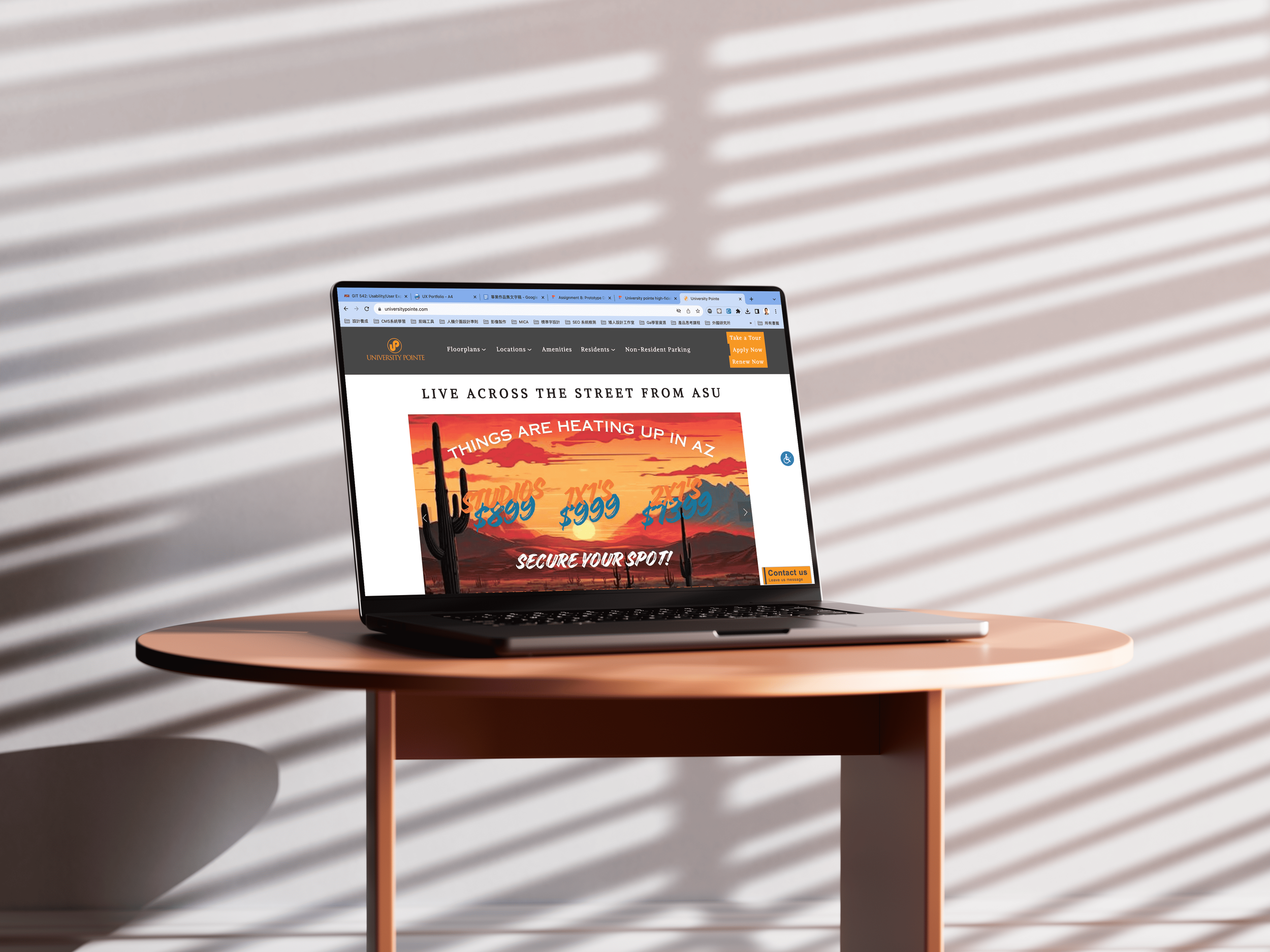 University Pointe Website Redesign