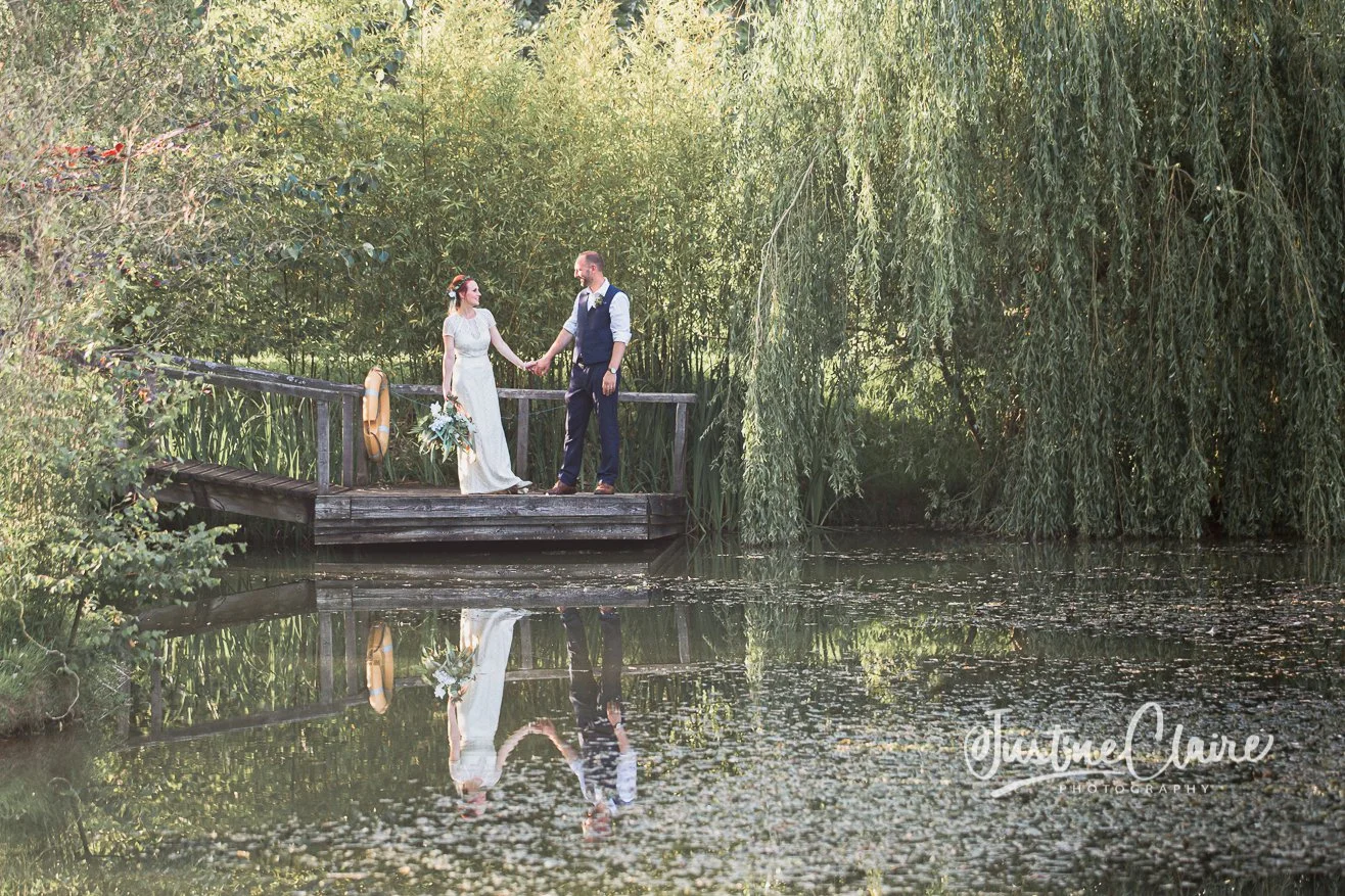 lake edge at Rumbolds Farm