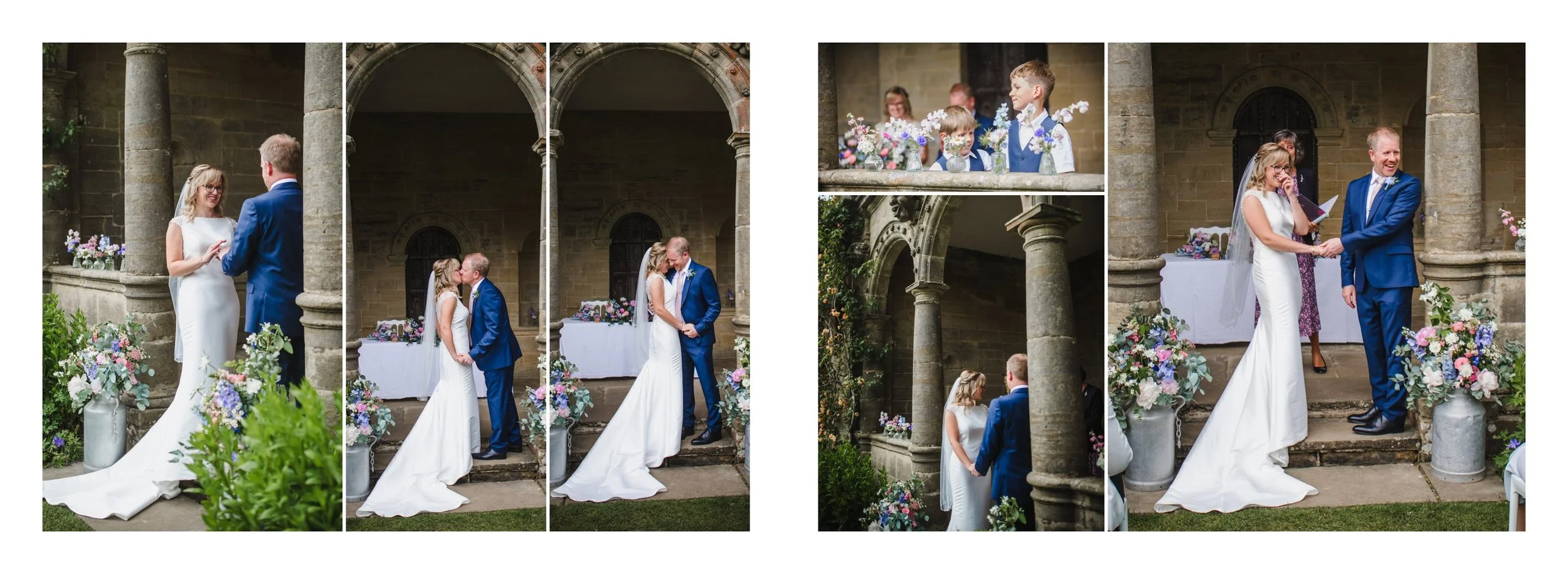 Wedding photography at Nymans Gardens and the Hyde Estate - The loggia wedding photos