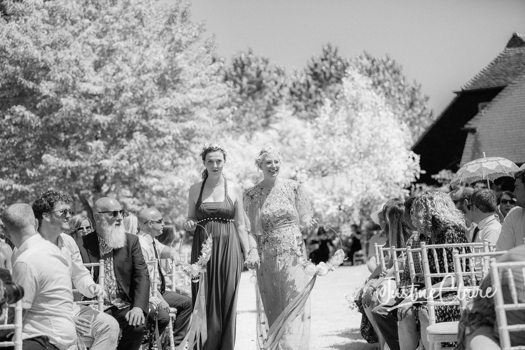 so hot at this wedding! a scorching june day