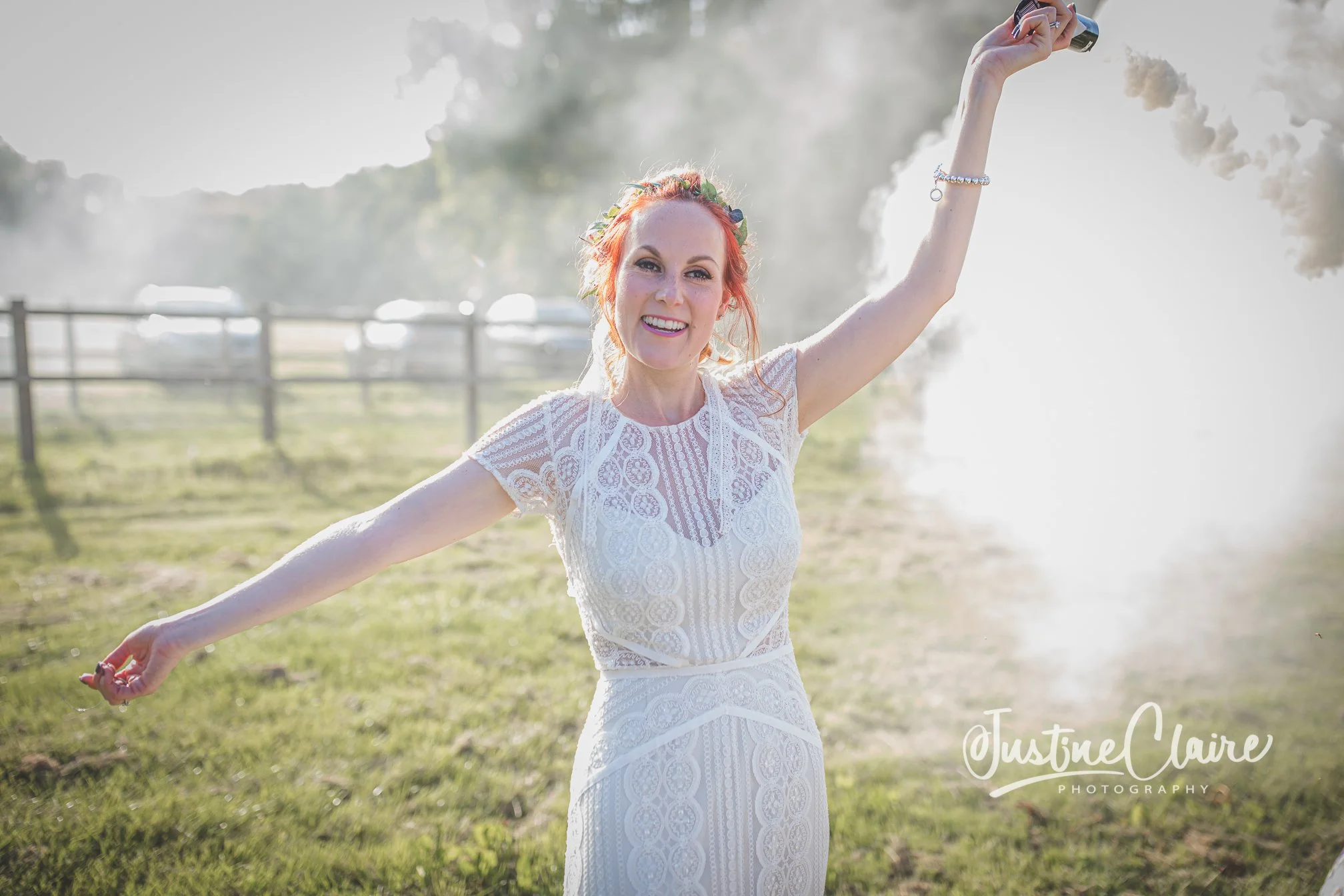 smoke bombs for your wedding photogs at Rumbolds