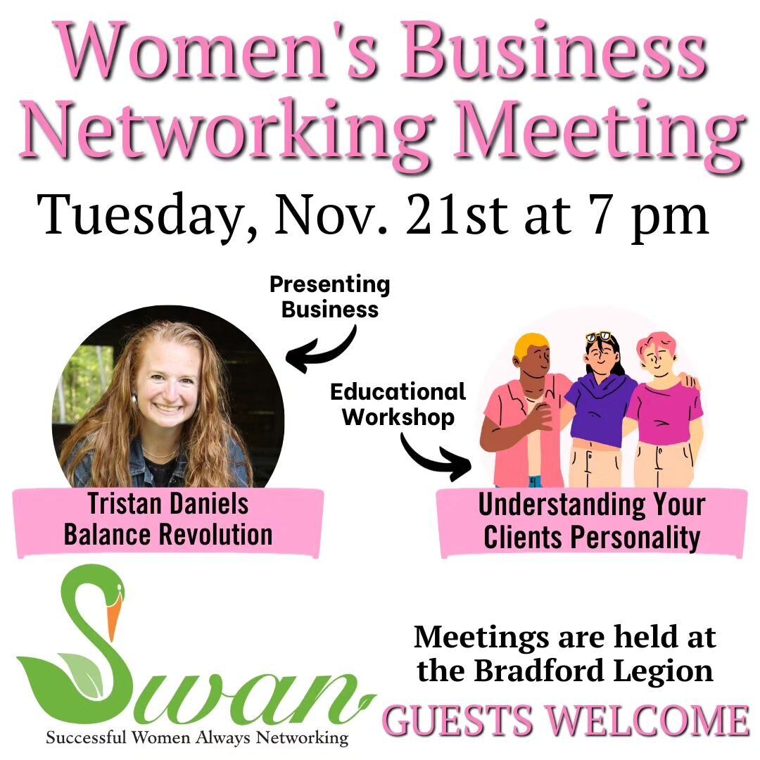 We can't believe our last meeting of the year is happening NEXT WEEK!!

It's a fun evening for professional women! Whether you own a brick-and-mortar, you're an entrepreneur, or a self-employed go-getter - come and mingle with like-minded women, expa