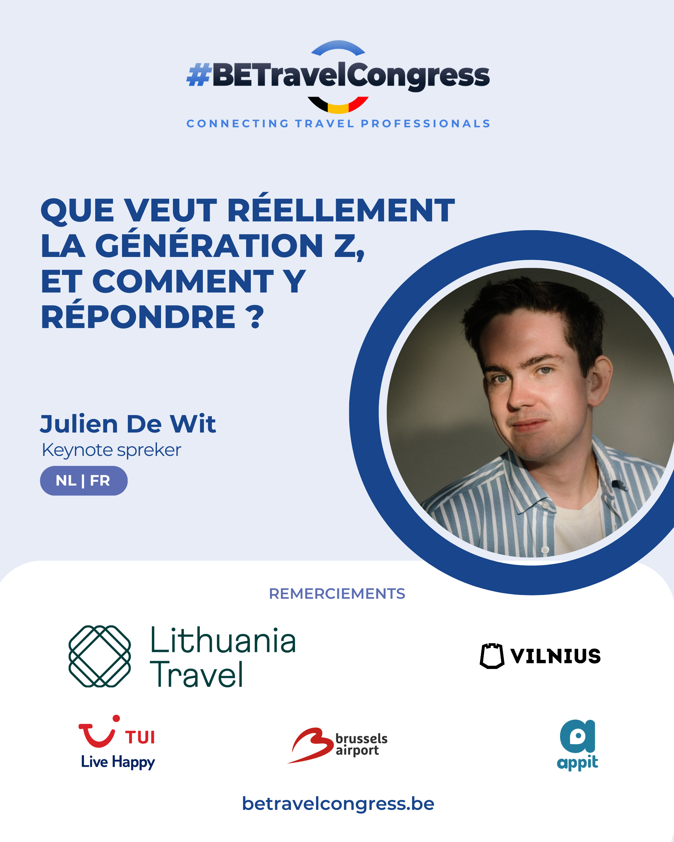Stratégie, vision et impact, Julien De Wit au #BETravelCongress !