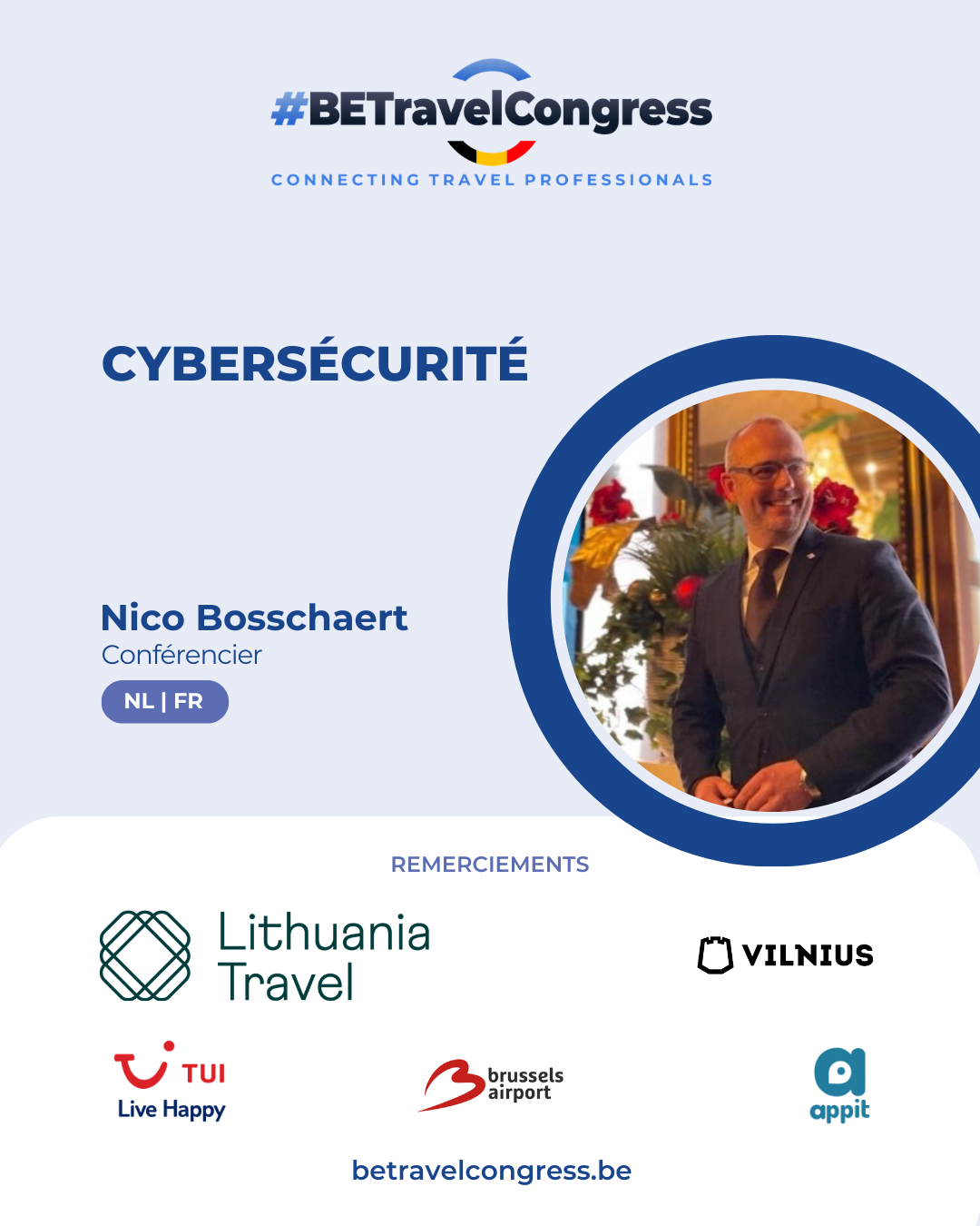 Nouveau conférencier dévoilé : Nico Bosschaert sur la cybersécurité !