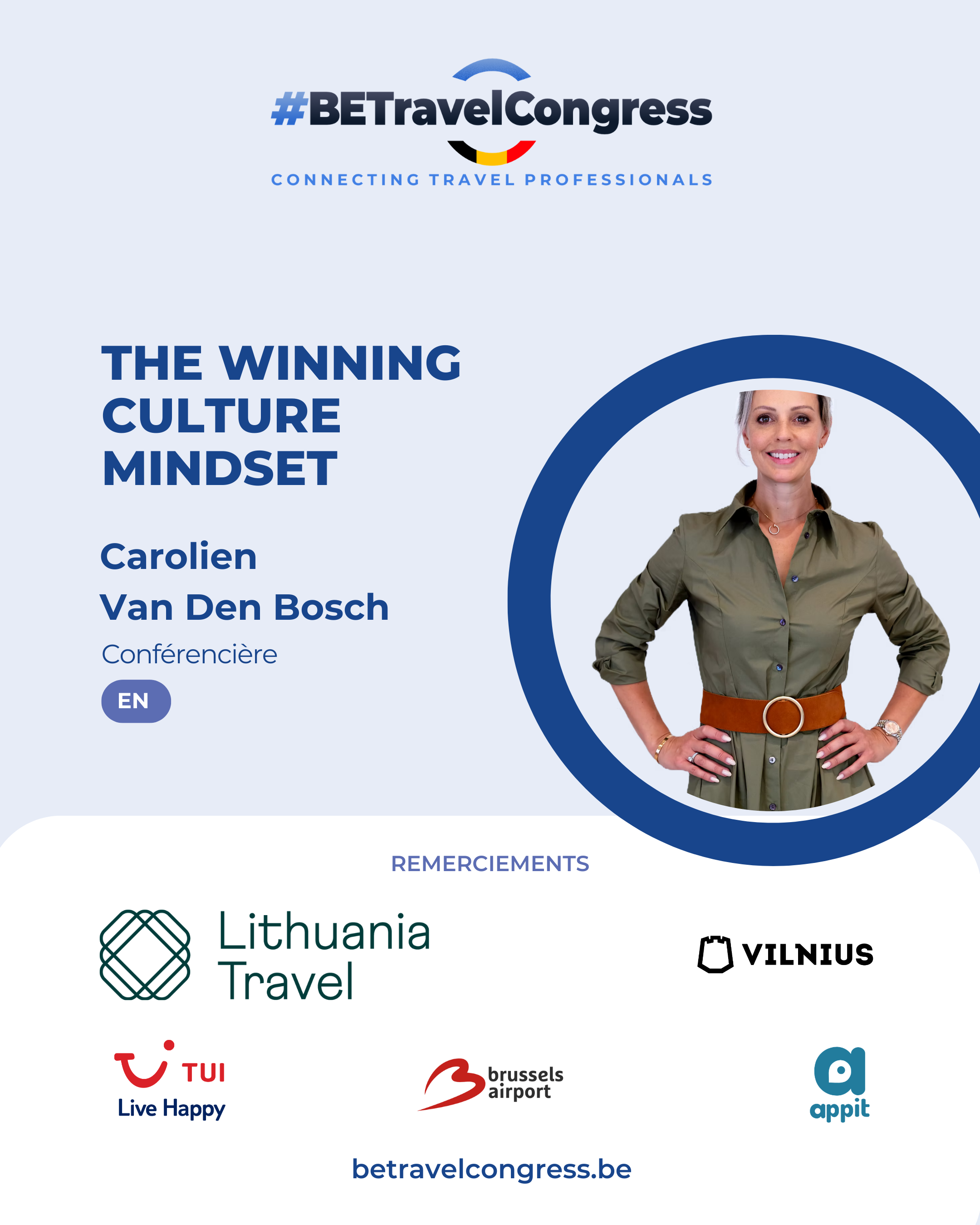 Dernière conférencière annoncée : Carolien Van Den Bosch