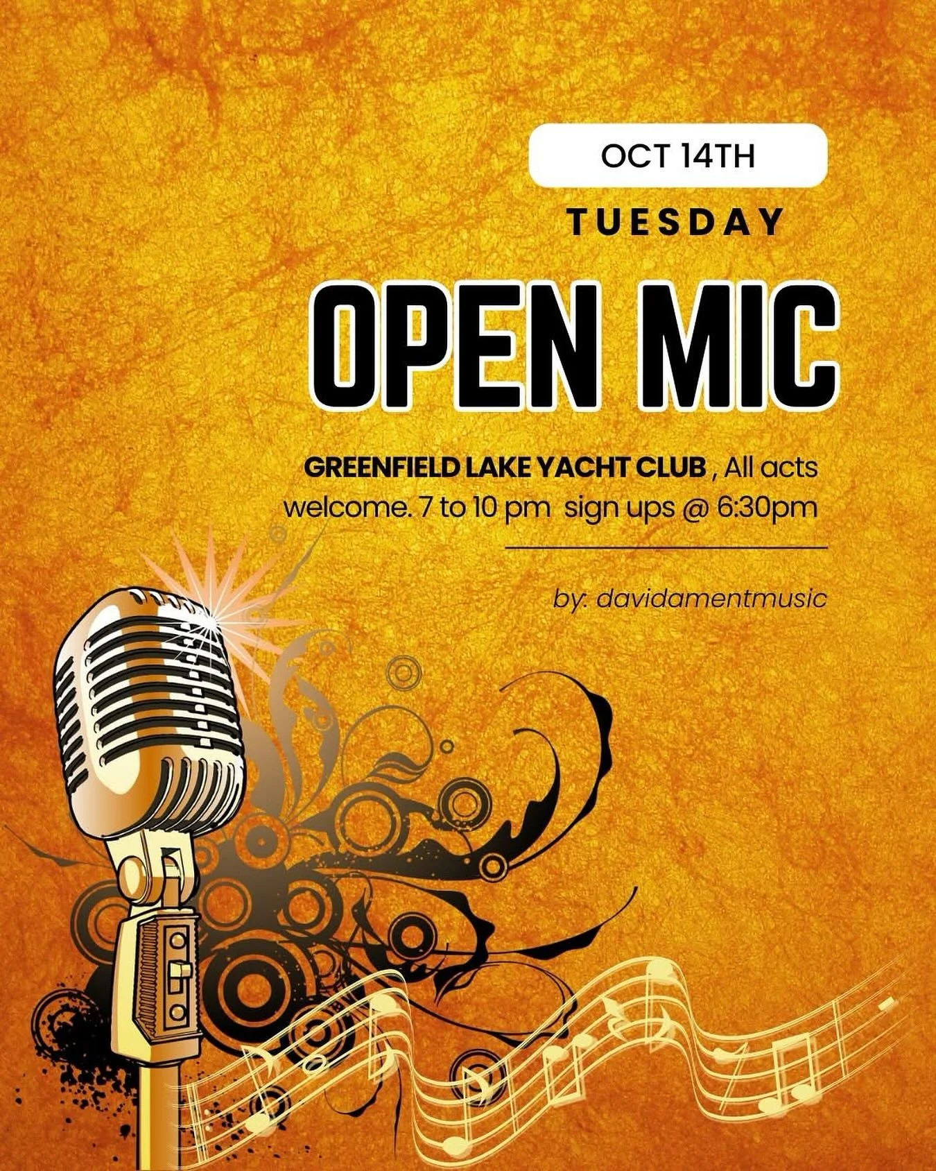 TONIGHT 

Open Mic Night w/ @davidamentmusic 

📝 6:30pm
🎙️ 7-10pm

All musical acts welcome!

🐊🛶🐊