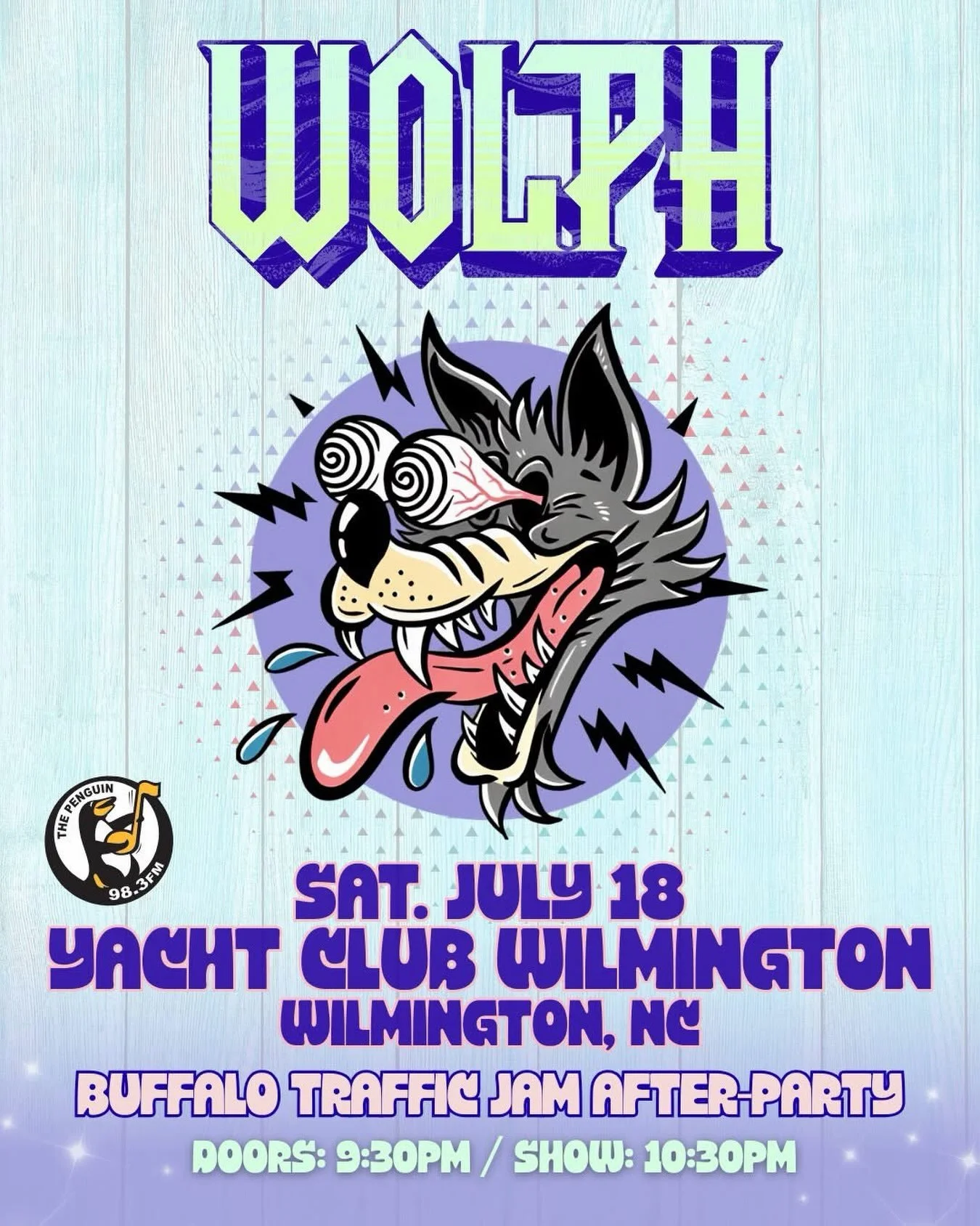 Join us this Saturday 7/18 for the @buffalotrafficjam Afterparty w/ @wolphband 

9:30pm Doors. 10:30pm Show. 21+

TICKETS &amp; INFO: https://kindtix.com/tix/event/wolph-2026-07-18-37
