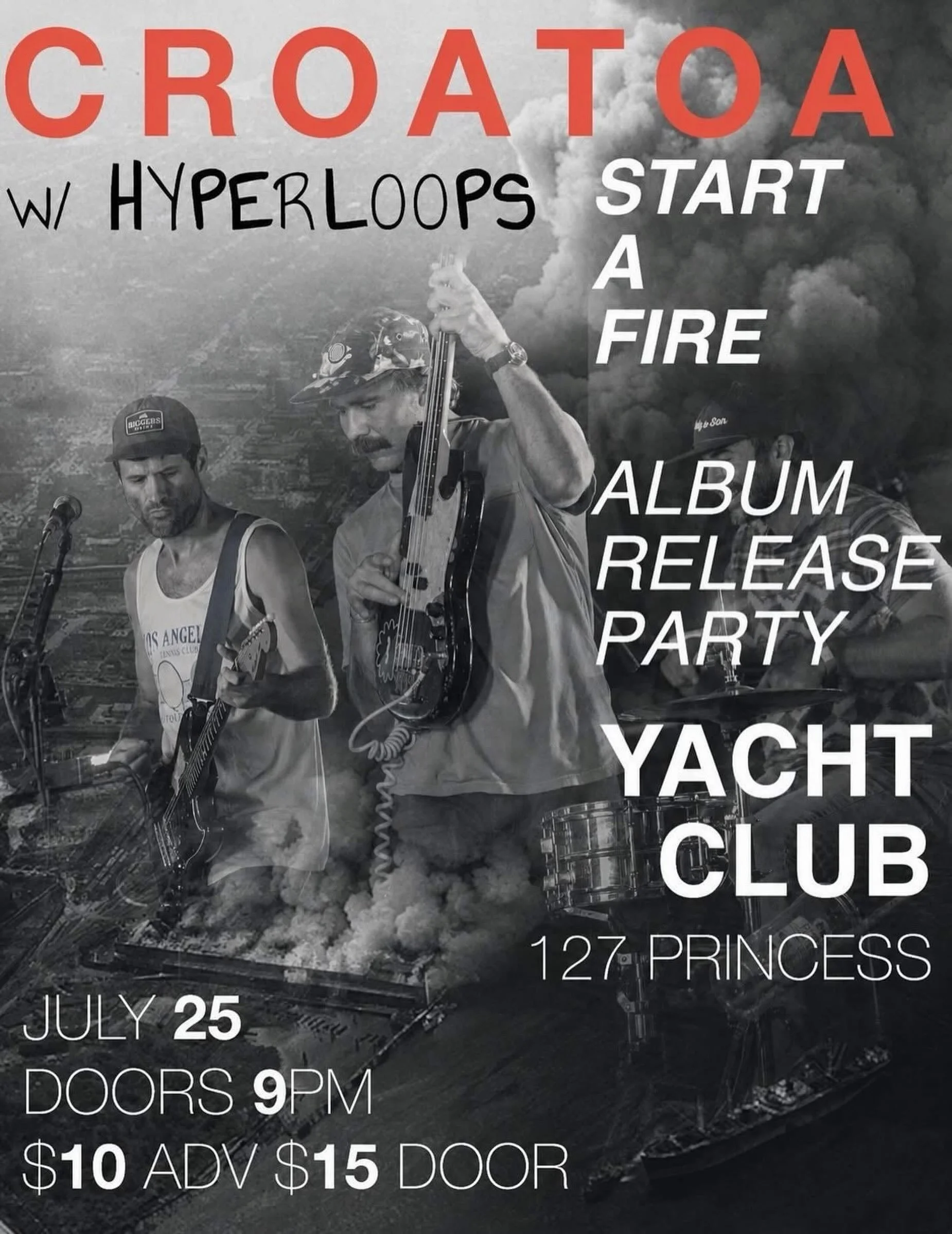 TONIGHT

@croatoanc &ldquo;Start A Fire&rdquo; Album Release Party w/ @_hyperloops 

9pm Doors. 10pm Show. $15 DOS Tickets. 21+

Tickets &amp; Info: https://kindtix.com/tix/event/croatoa-2026-07-25-35