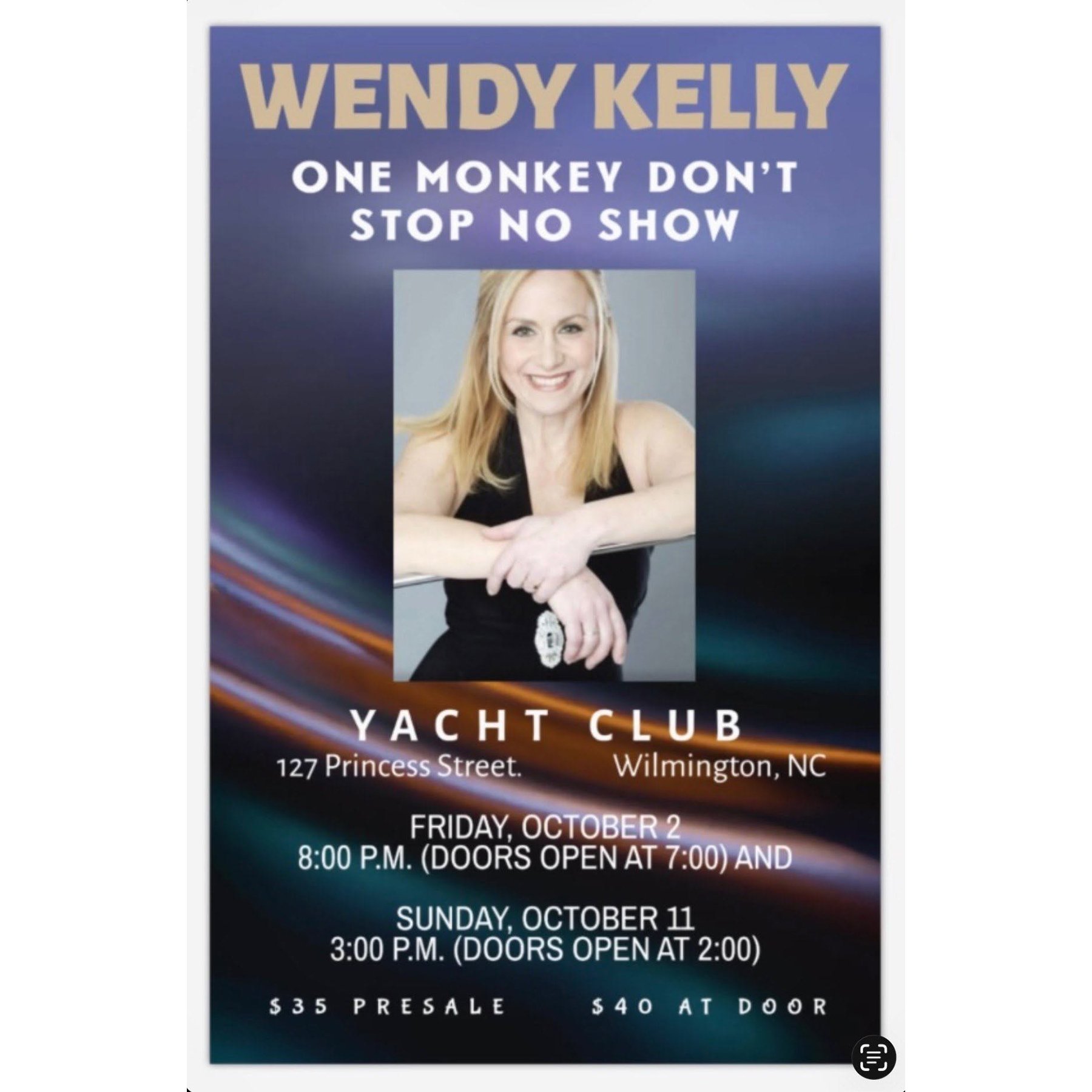 Wendy Kelly: One Monkey Don't Stop No Show