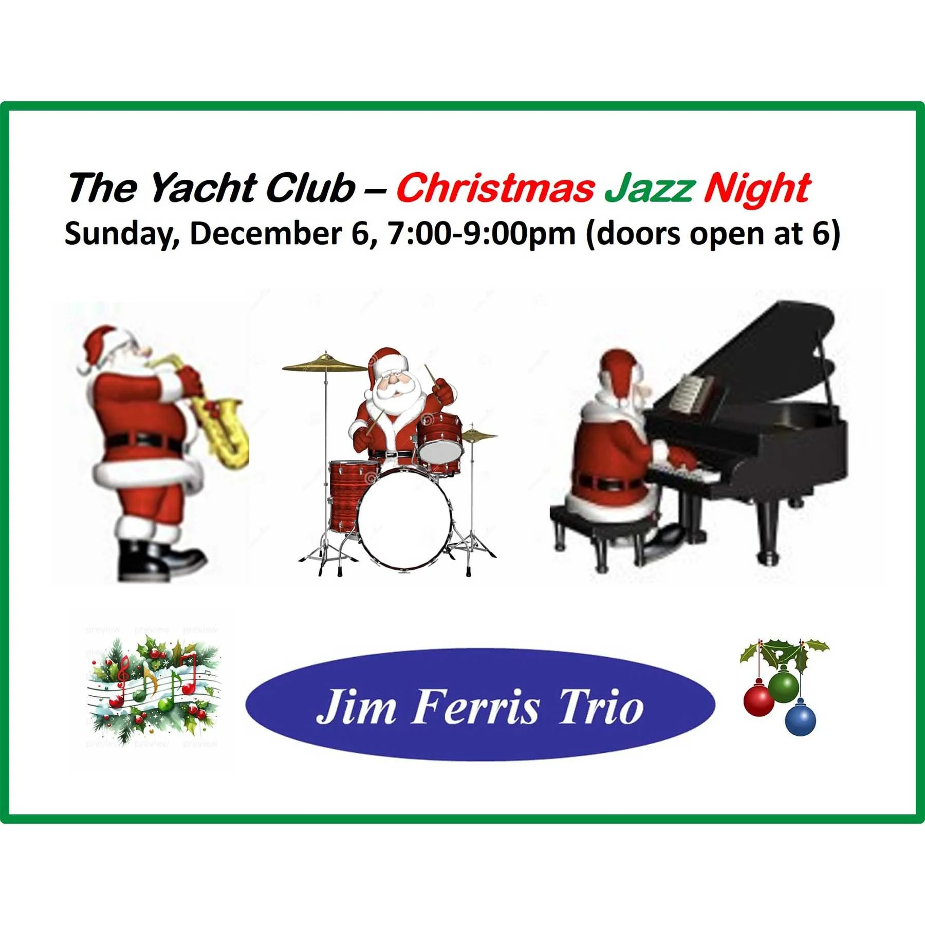 Christmas Jazz w/ The Jim Ferris Trio