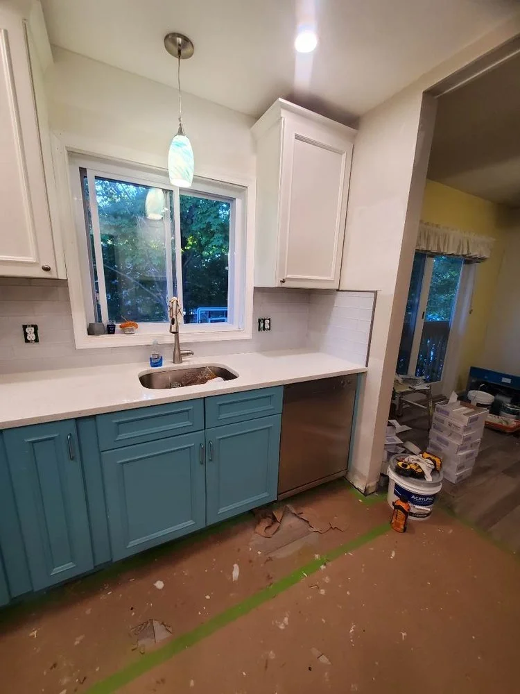 Two Tone Contemporary Kitchen Kitchen Remodel by Father and Son Building and Remodeling project photo 2