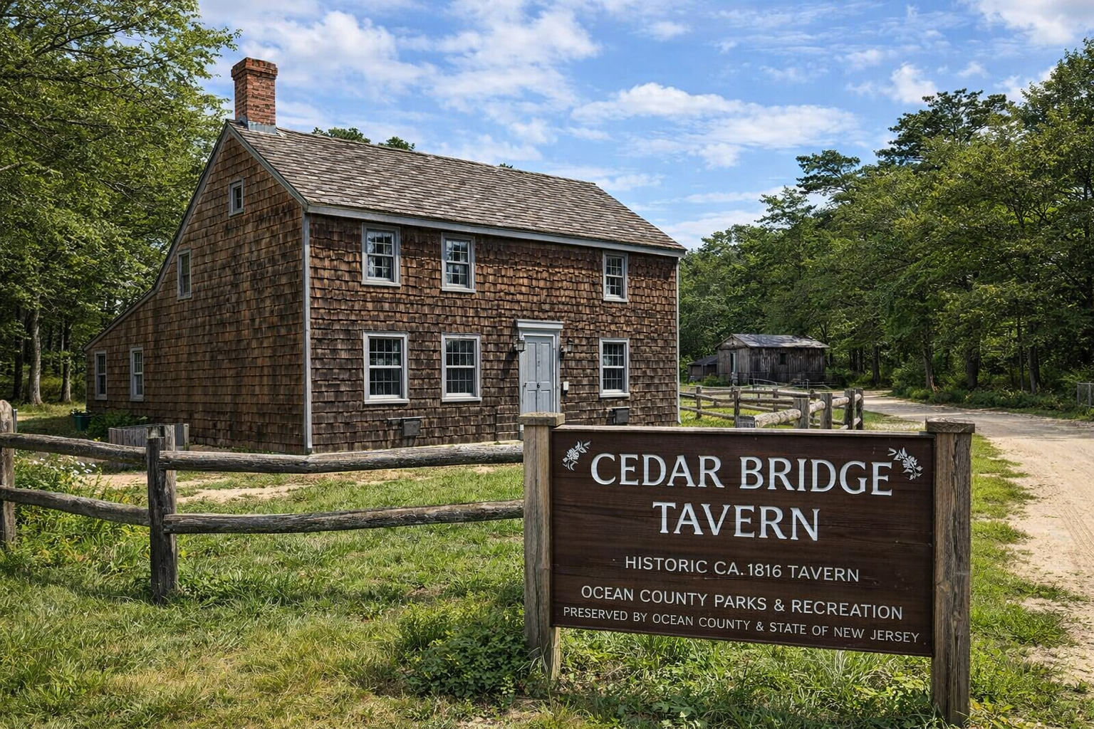 picture of the Cedar Bridge Tavern in Barnegat