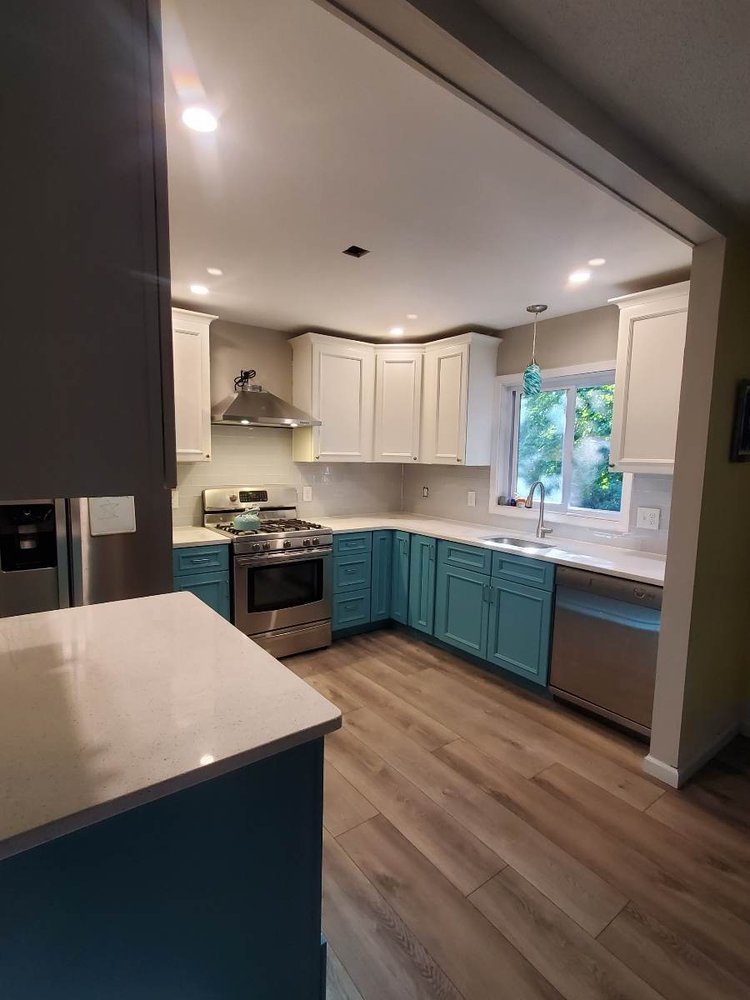 Two Tone Contemporary Kitchen Kitchen Remodel by Father and Son Building and Remodeling project photo 4