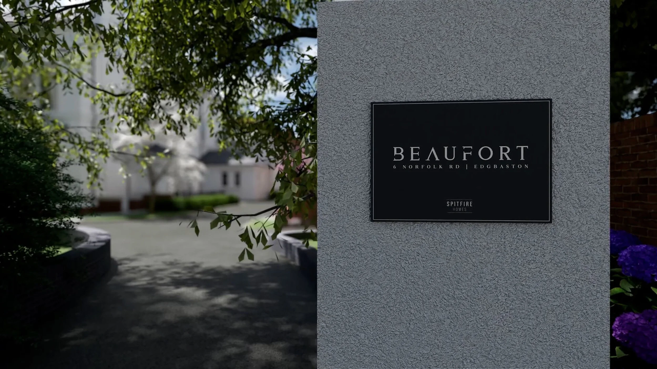 Residential property CGI animation of an executive development created for off-plan property marketing