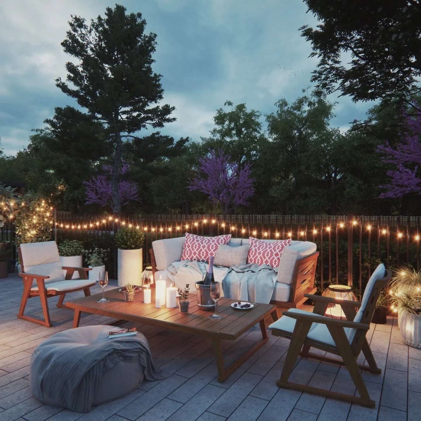 Transform your outside space into an al fresco oasis as the sun sets on another week, and get ready to enjoy a glorious summer weekend 🌅

A thoughtfully composed CGI with specialised lighting can be extremely effective in communicating a sense of ho