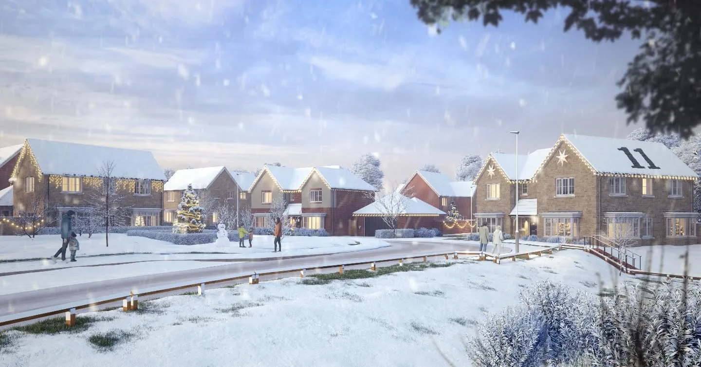 The snow is falling in this joyful winter image &ndash; a seasonal transformation keeps your marketing imagery eye-catching and relevant, and can elevate the customer experience in the run up to Christmas&hellip; We love creating magical scenes for o