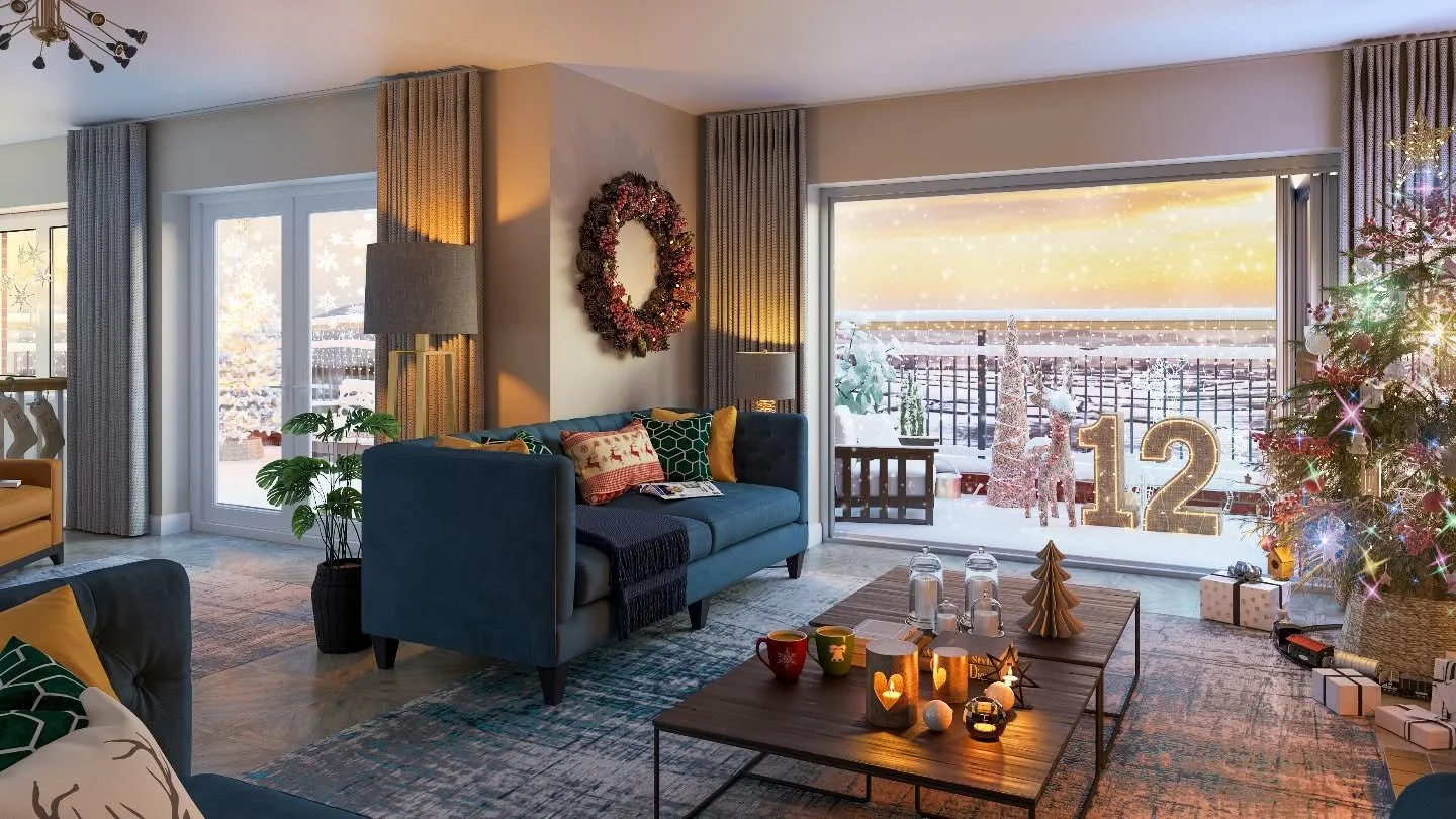 As we head into the second weekend of December, we wanted to share another cosy interior with you &ndash; candles lit, tree lights twinkling and a cup of something warm waiting for us&hellip; bliss!

Happy Friday!

Interior CGI | Bespoke Property Mar