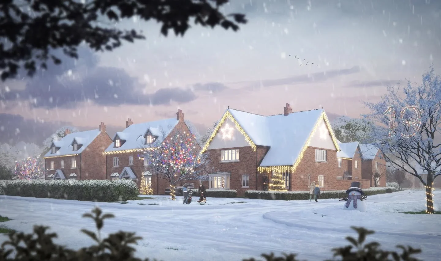 The last Friday before Christmas &ndash; wishing you all a wonderful weekend ✨️

Our studio remains open until 5pm on Tuesday 23 December and we will return from our Christmas break on Monday 5 January.

Property CGI | Snowy Street Scene | Seasonal T