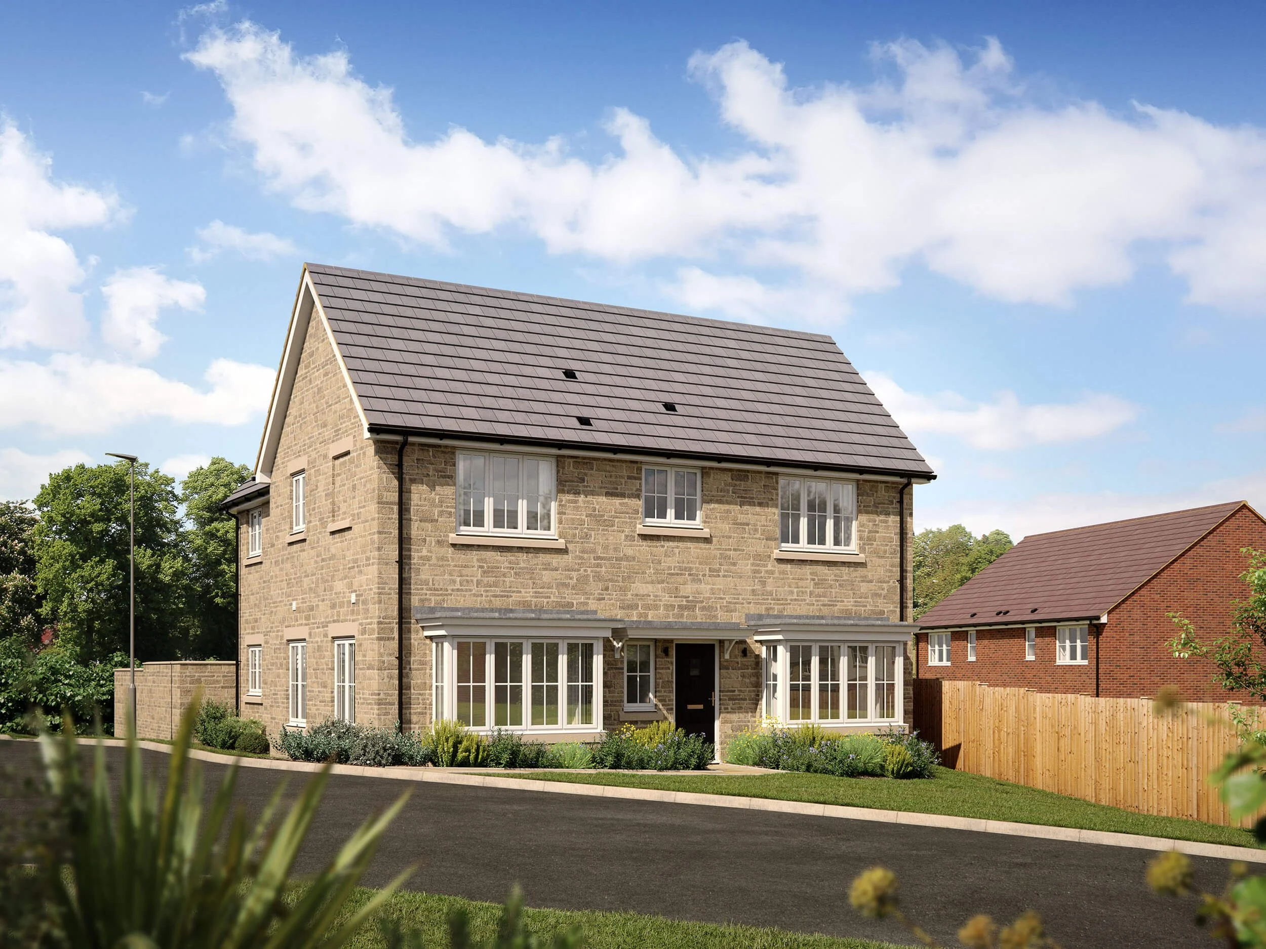 Executive detached house CGI created for off-plan residential property sales