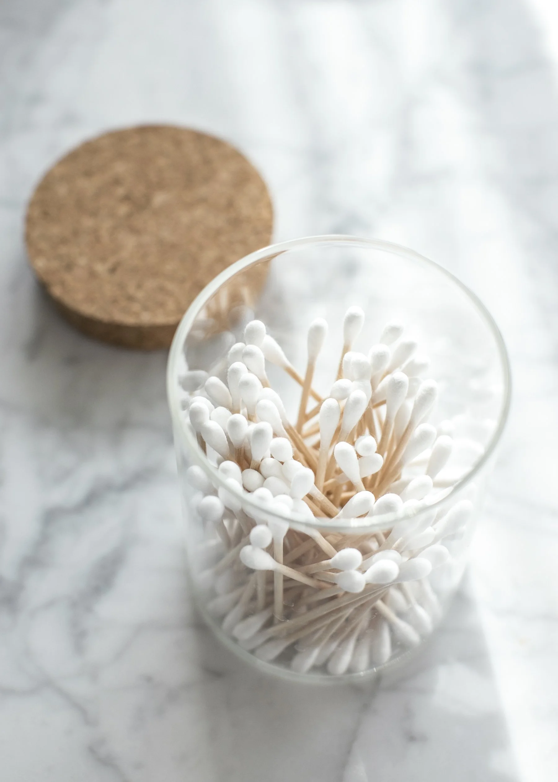a pot of cotton buds at Fong Retreat