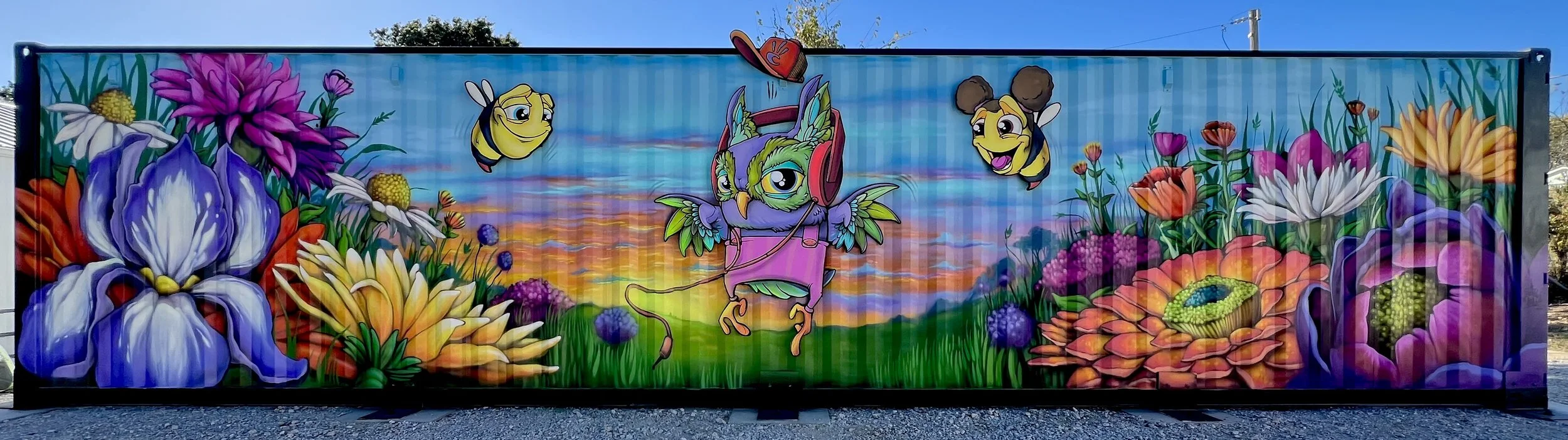 Container of Flowers
