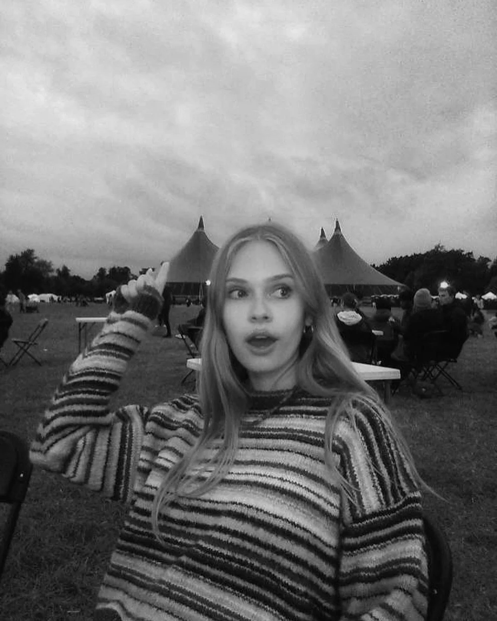 the angels above were doing an extra hop, skip and a jump for the EDM set at David&rsquo;s Tent