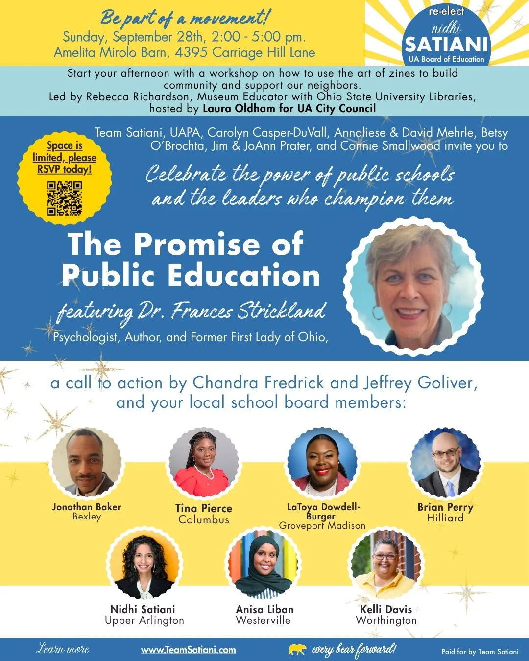 We&rsquo;re stronger when we come together. ✨ On 9/28, we&rsquo;ll gather for an evening of conversation, collaboration, and community building. Your voice matters in shaping the shared future we all want for our public schools.
