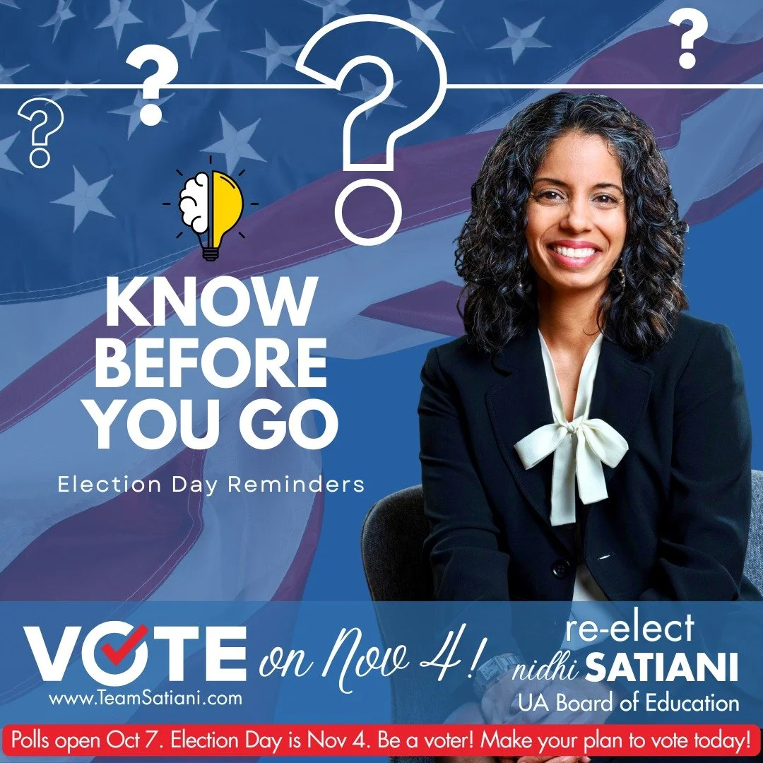 📣 Use your outdoor voice! 📣
Election Day is tomorrow! Make a plan to vote.