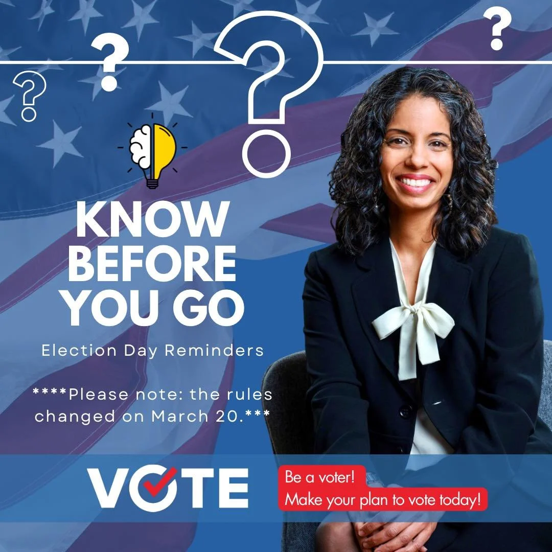 This is the first election since SB 293 became law.  Absentee ballots must be RECEIVED (not mailed) by 7:30pm today at our Board of Elections. For Franklin County, that&rsquo;s 1700 Morse Rd, Columbus, OH  43229. 
Vote today! Use your outdoor voice!!